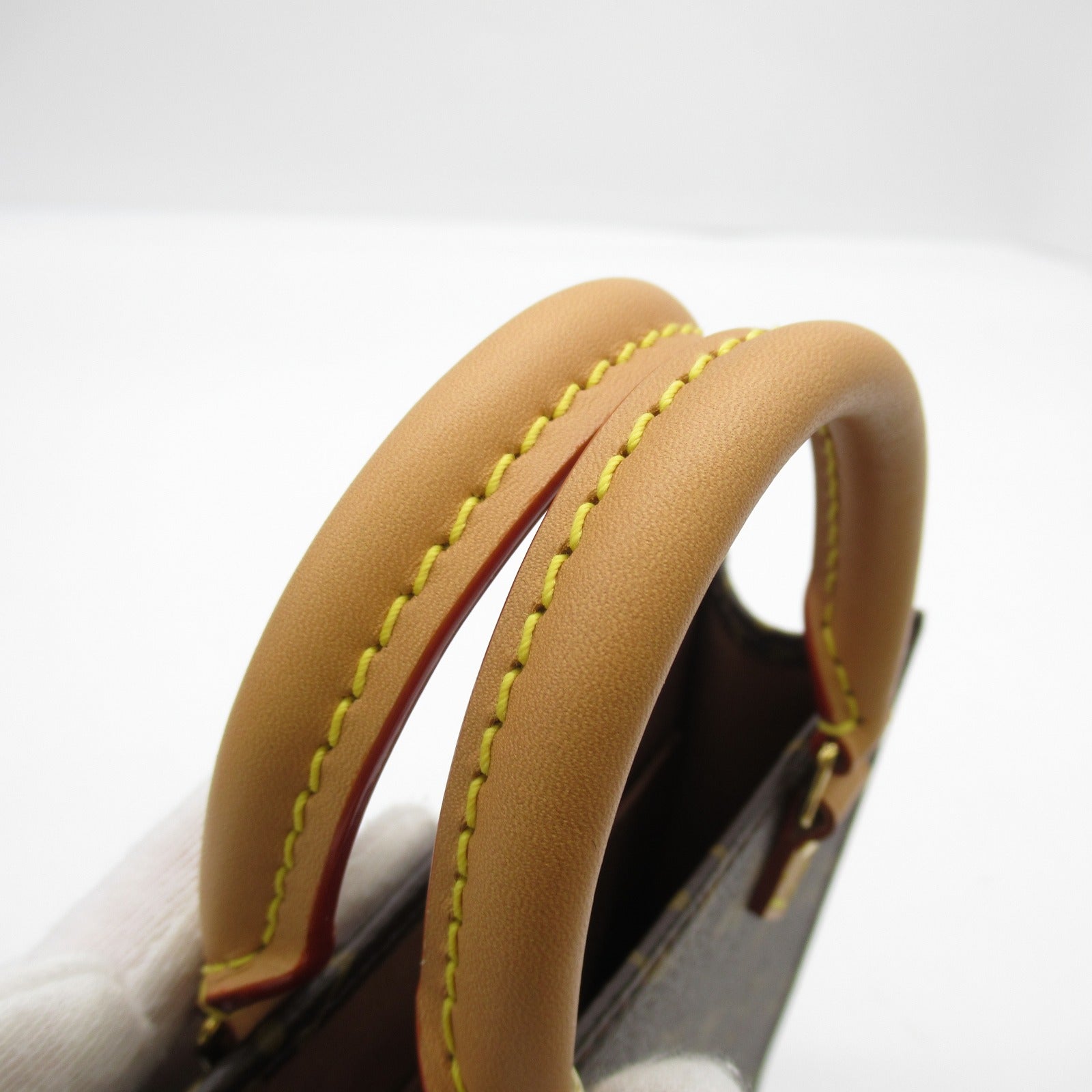LOUIS VUITTON **【激減優惠】Monogram Petit Sac Plat金扣手挽肩背兩用袋啡色