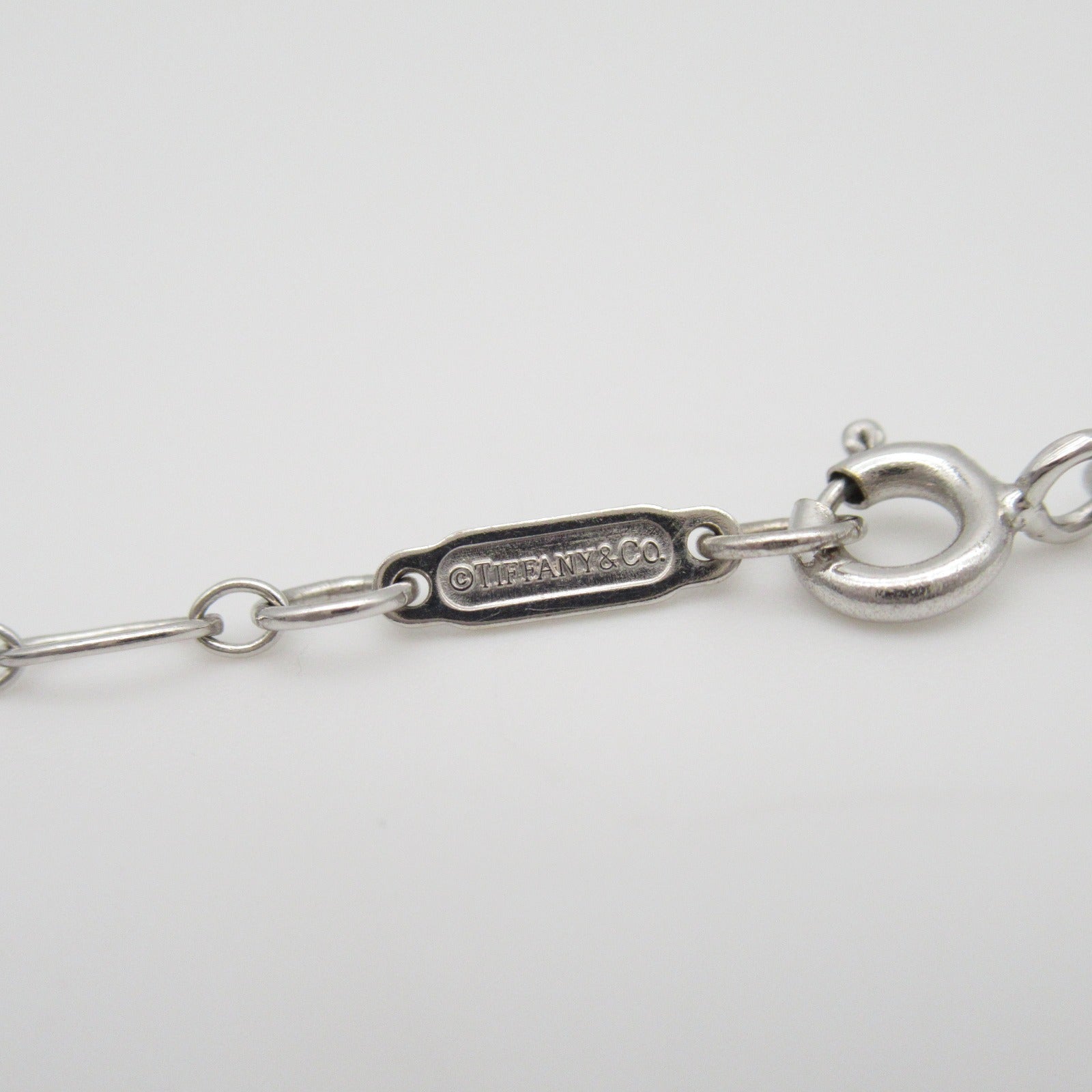TIFFANY＆CO 【激減優惠】PT950鉑金/18K白金Enchanted Sapphire Diamond Key Necklace項鍊