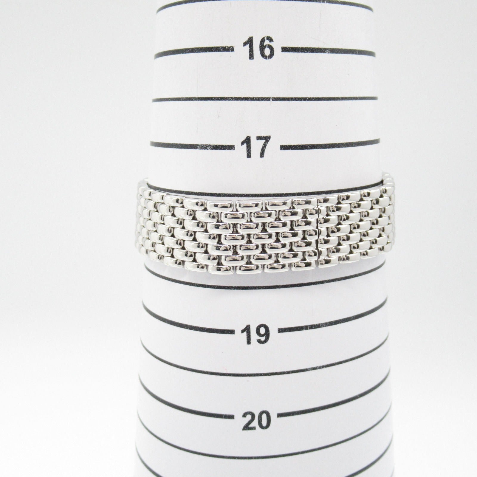 Van Cleef & Arpels Classic Square Diamond Watch 18K白金手錶石英機芯珍珠藍色