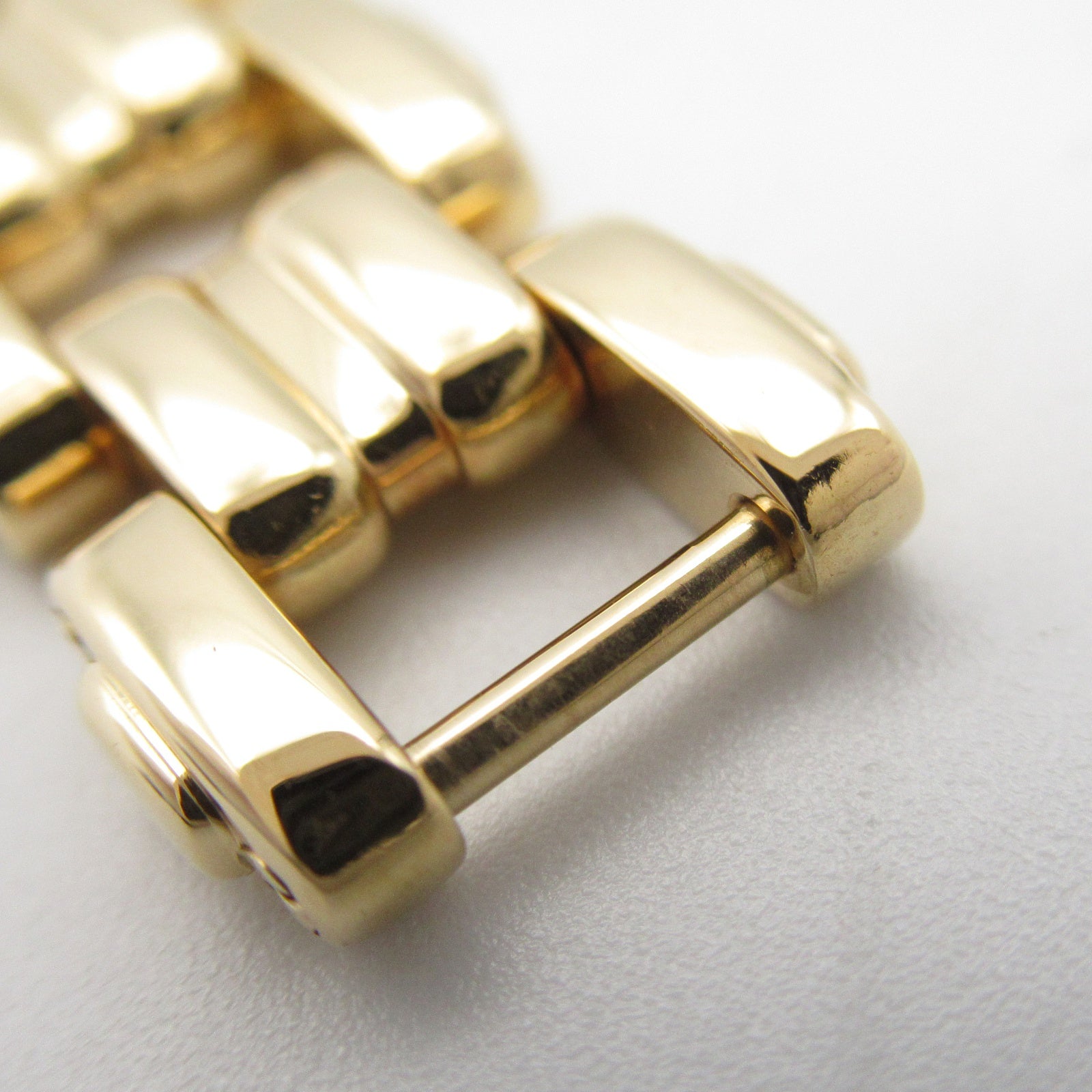 CARTIER Tochu SM 18K黃金/鑽石手錶石英機芯米色