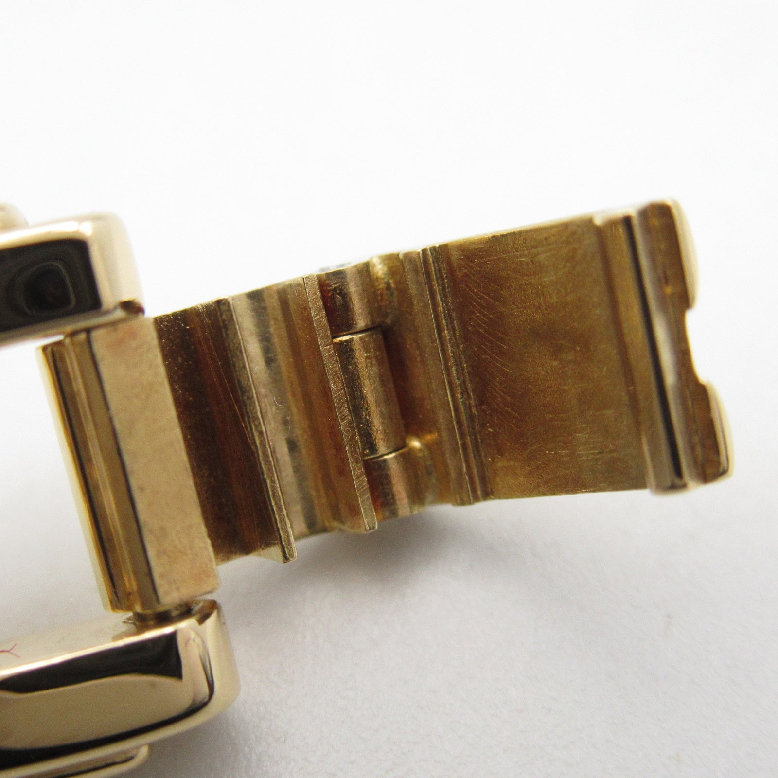 CARTIER Tochu SM 18K黃金/鑽石手錶石英機芯米色