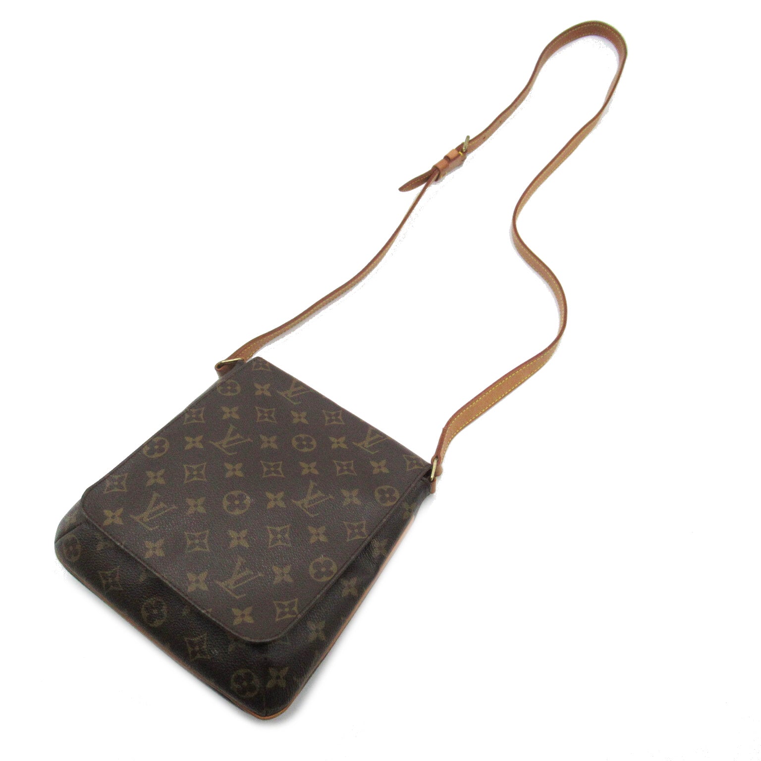 LOUIS VUITTON 【激減優惠】Monogram Musette Salsa Long Shoulder金扣肩背袋啡色