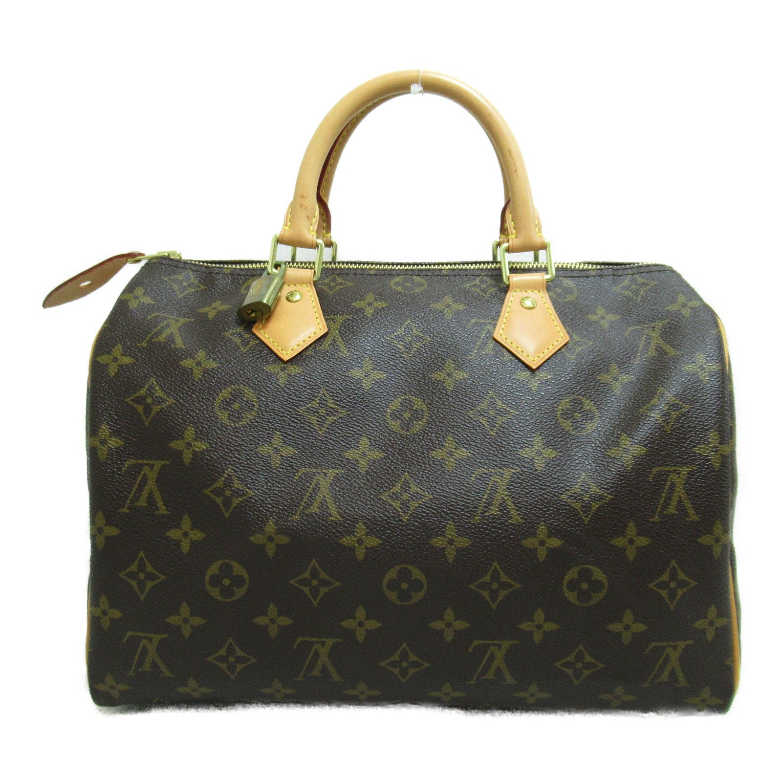 LOUIS VUITTON Monogram Speedy 30金扣手挽袋啡色