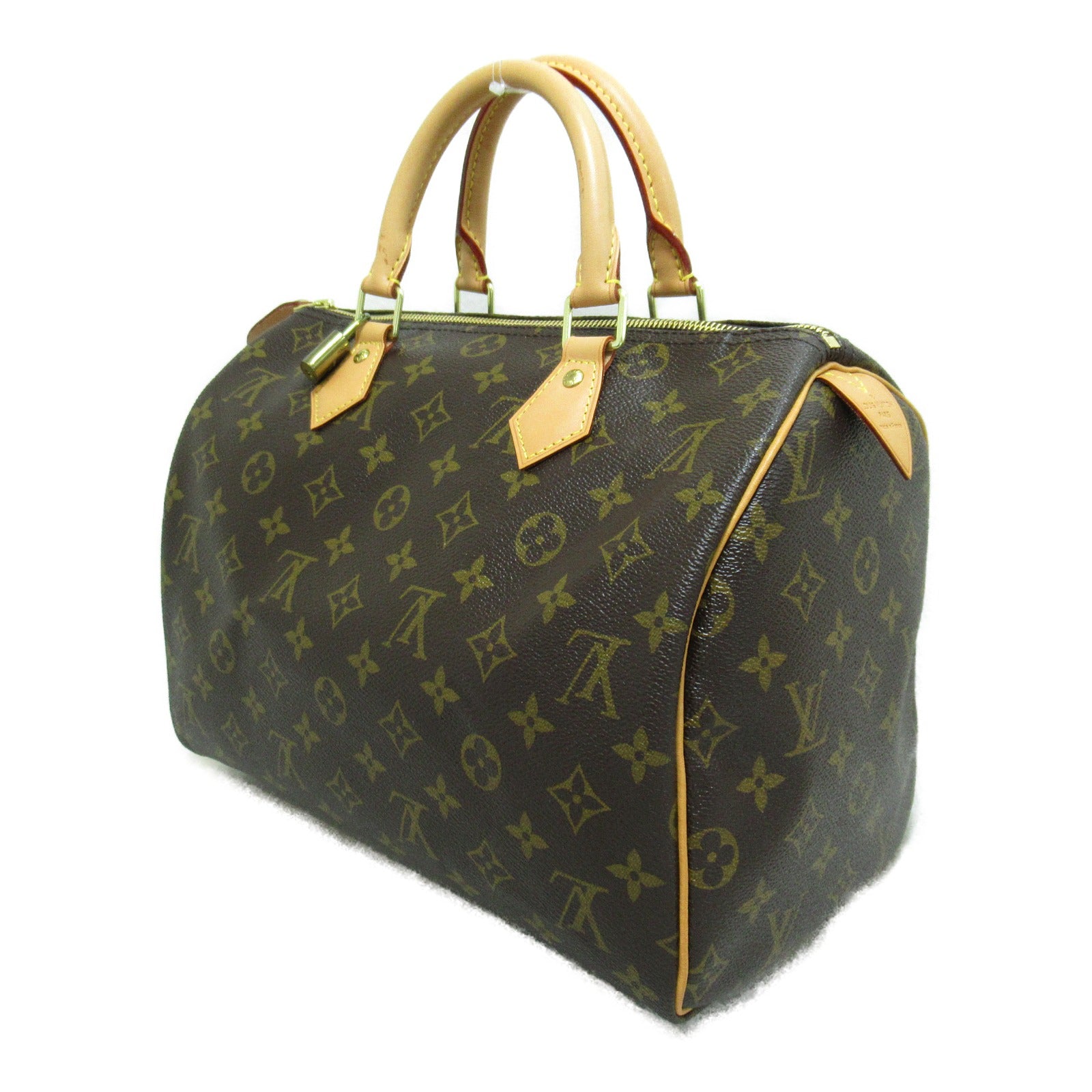 LOUIS VUITTON Monogram Speedy 30金扣手挽袋啡色
