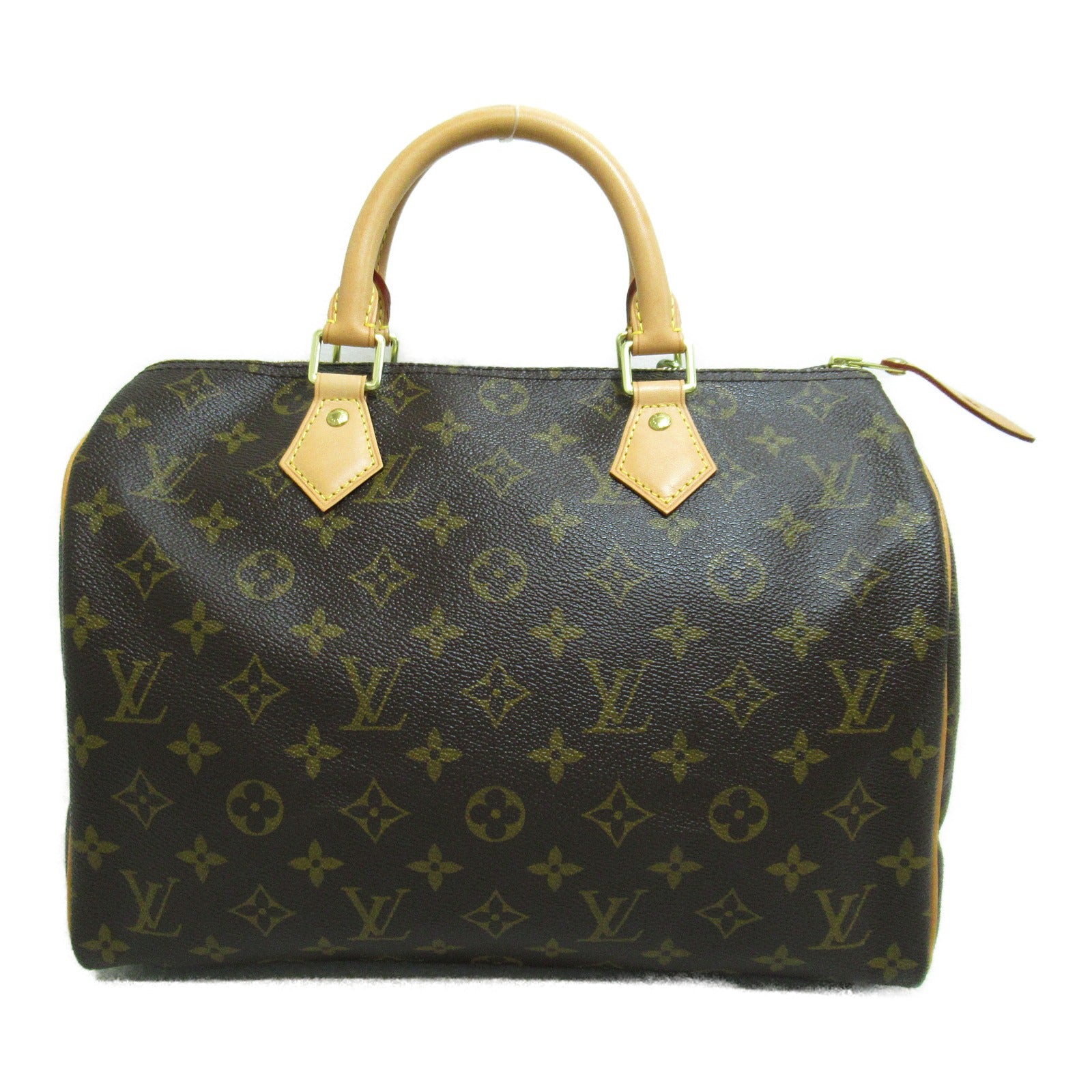 LOUIS VUITTON Monogram Speedy 30金扣手挽袋啡色