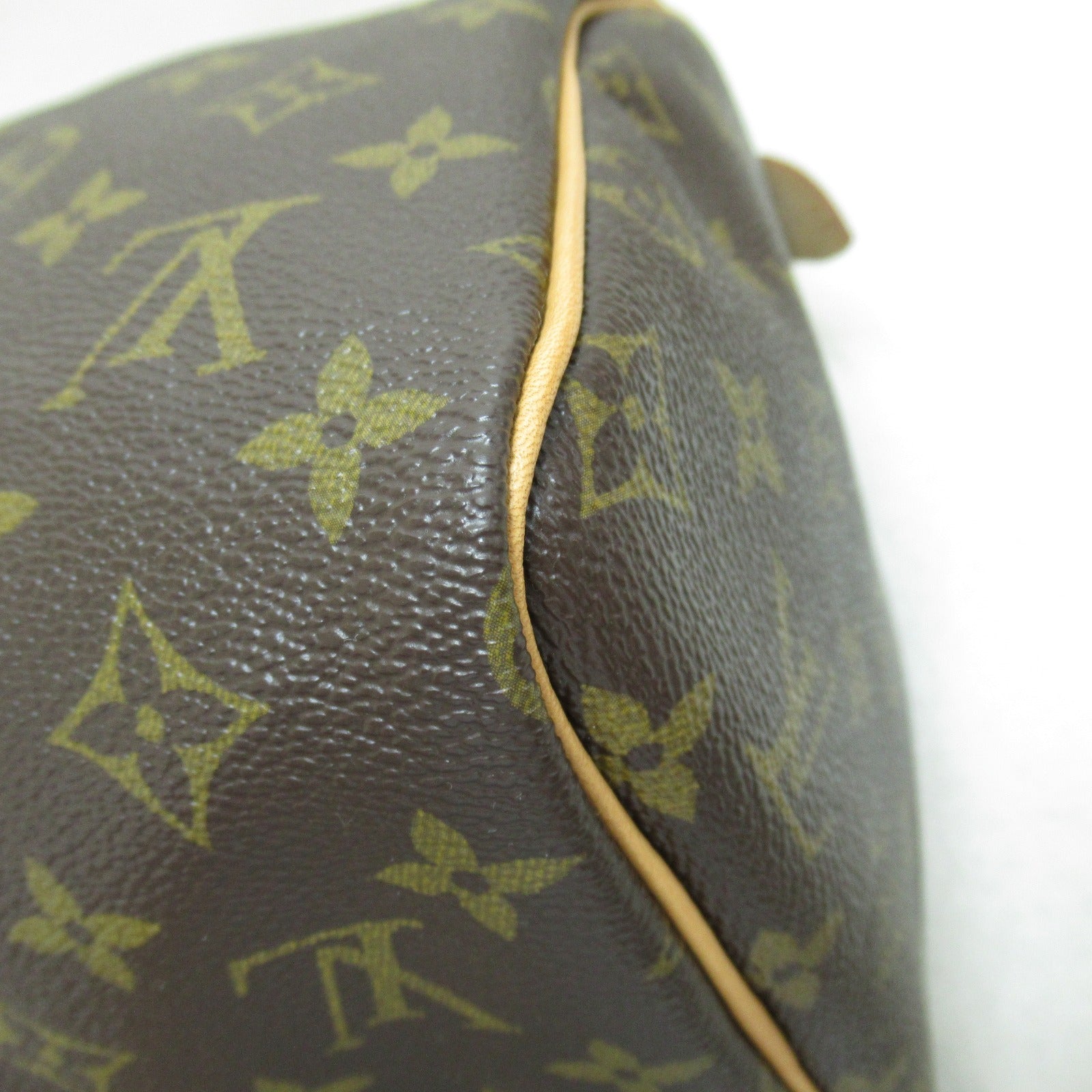 LOUIS VUITTON Monogram Speedy 30金扣手挽袋啡色