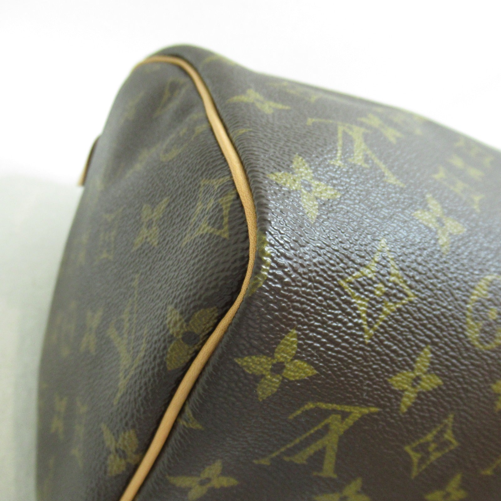LOUIS VUITTON Monogram Speedy 30金扣手挽袋啡色