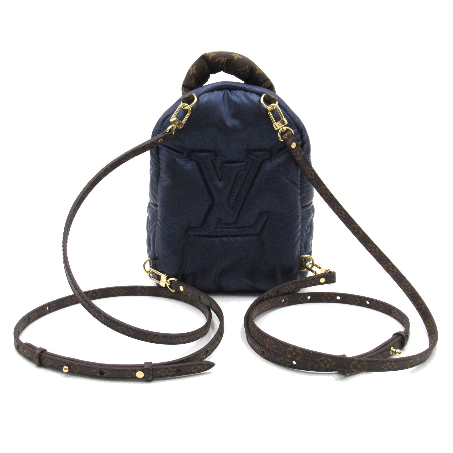 LOUIS VUITTON 【激減優惠】尼龍Palm Springs MINI背包藍色