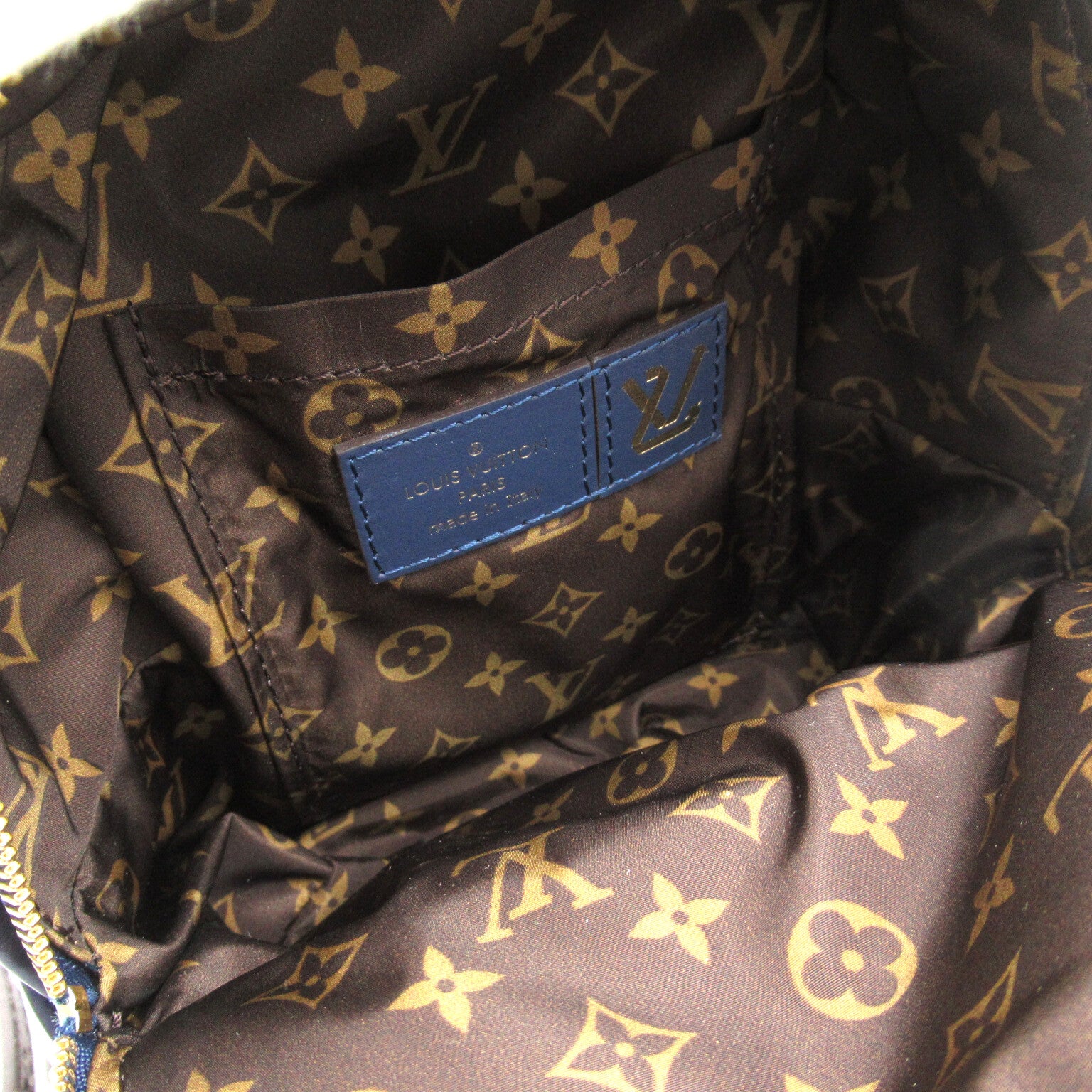 LOUIS VUITTON 【激減優惠】尼龍Palm Springs MINI背包藍色