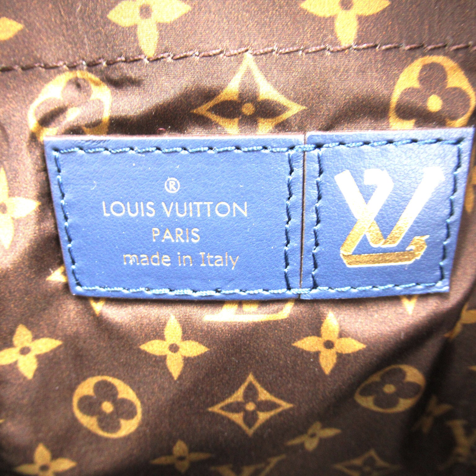LOUIS VUITTON 【激減優惠】尼龍Palm Springs MINI背包藍色
