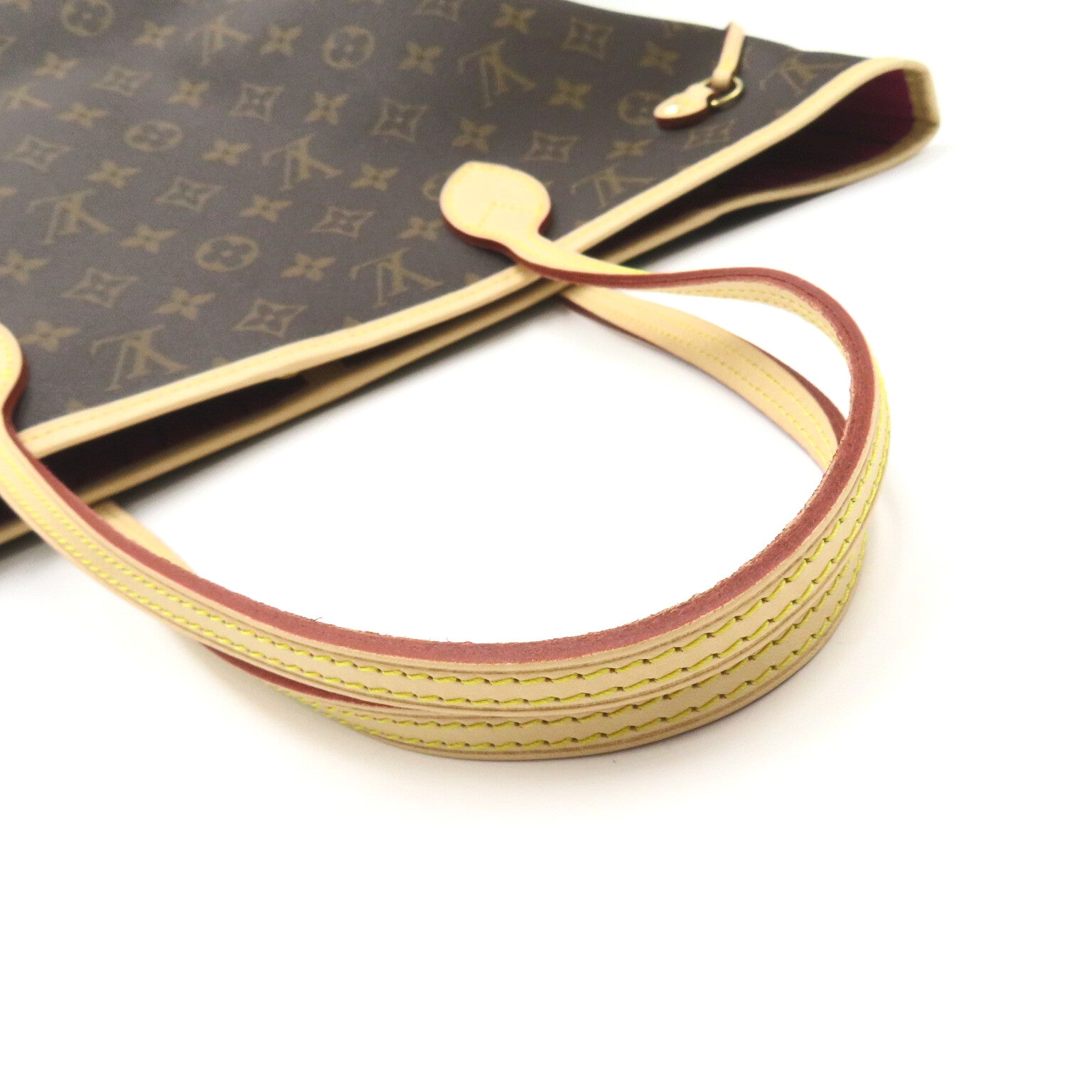 LOUIS VUITTON Monogram Neverfull MM Large Tote Bag金扣手挽袋啡色