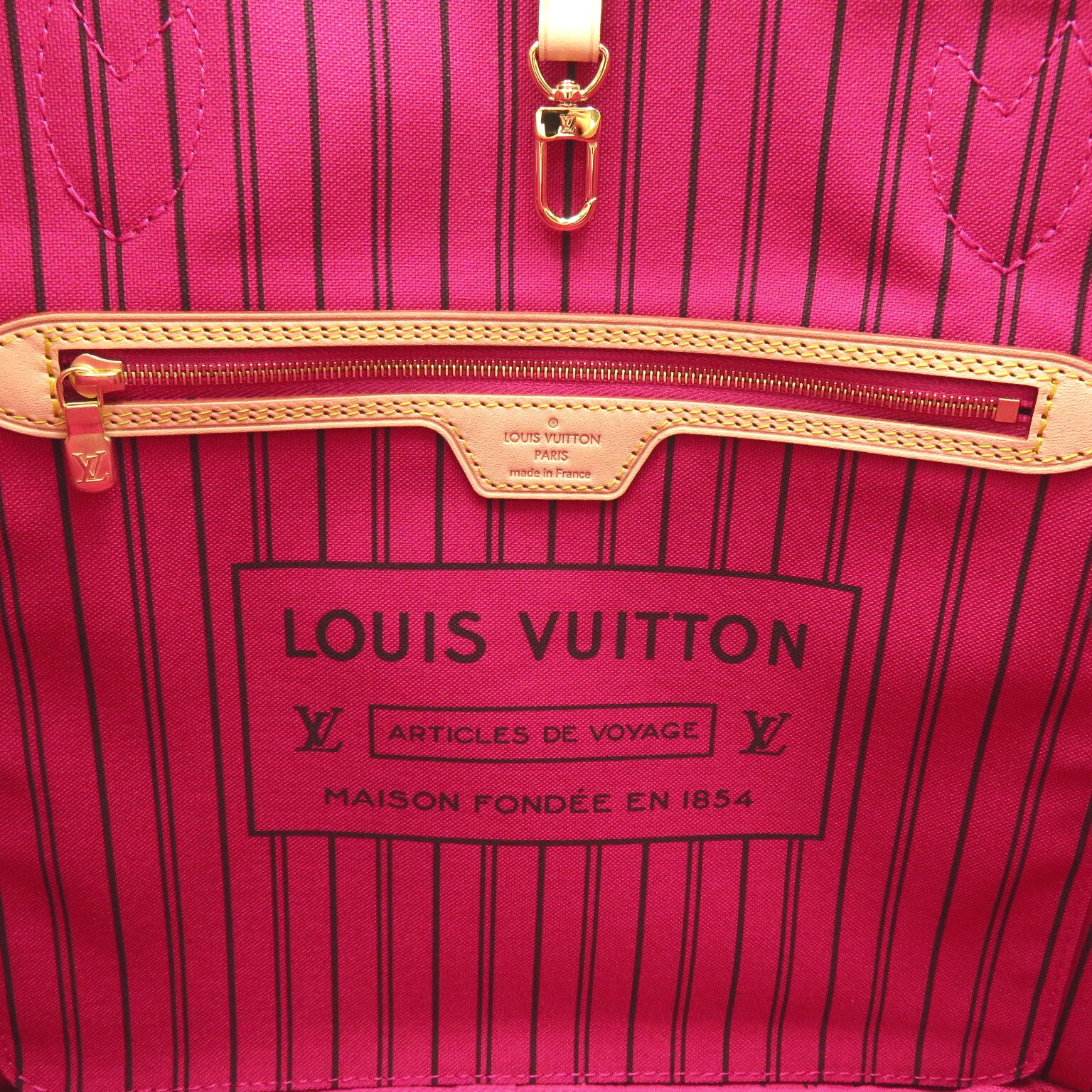 LOUIS VUITTON Monogram Neverfull MM Large Tote Bag金扣手挽袋啡色