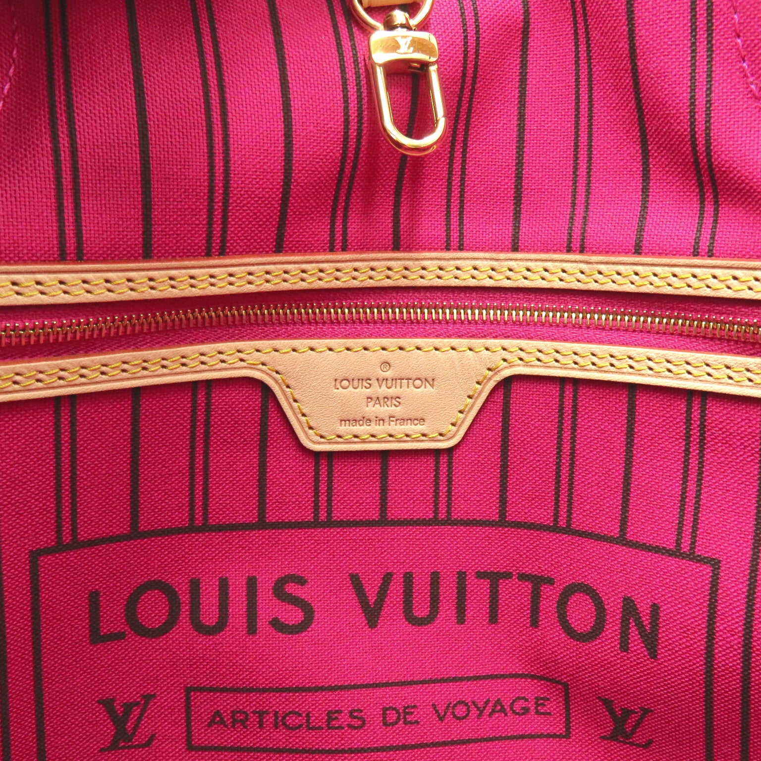 LOUIS VUITTON Monogram Neverfull MM Large Tote Bag金扣手挽袋啡色