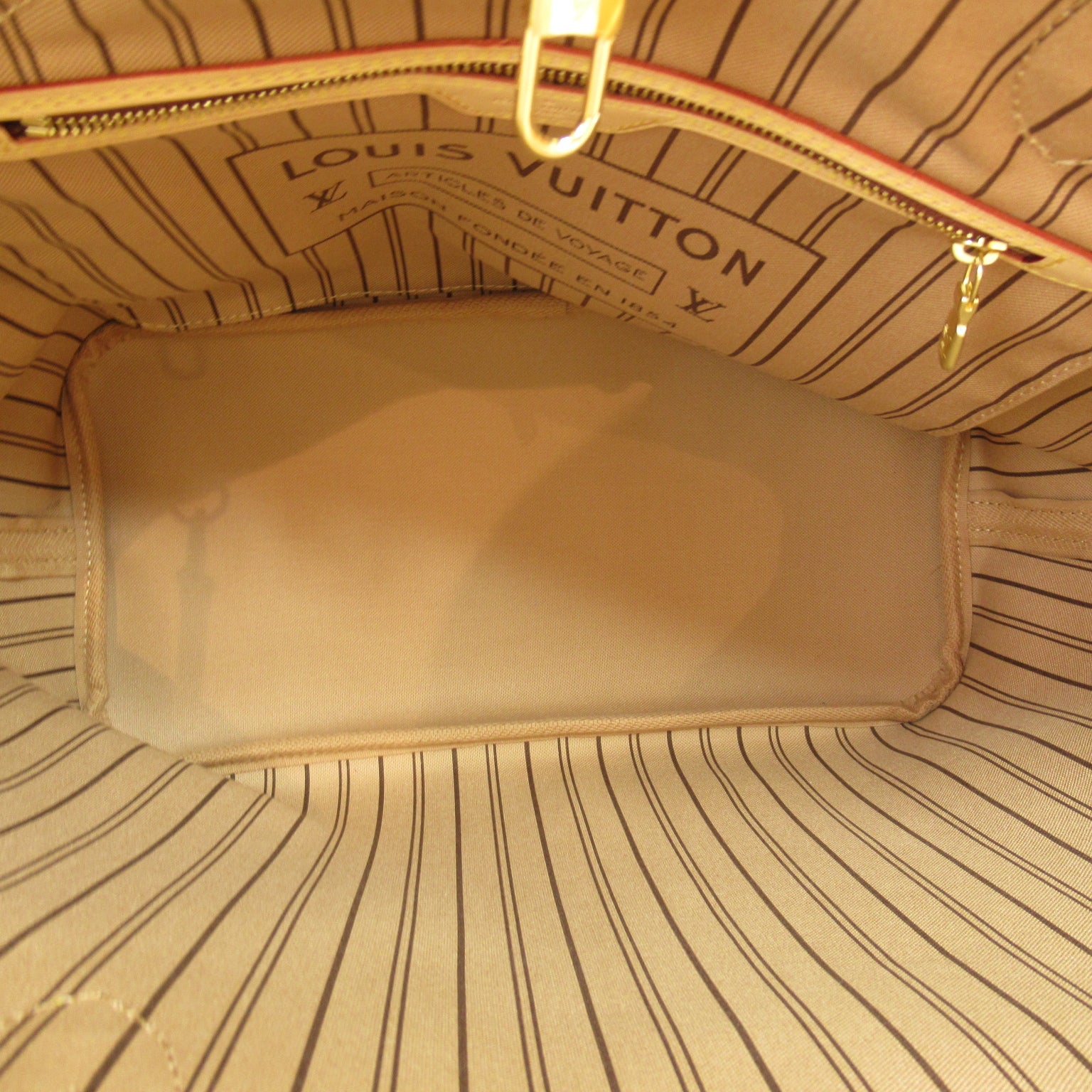LOUIS VUITTON Monogram Neverfull MM手挽袋/肩背袋啡色