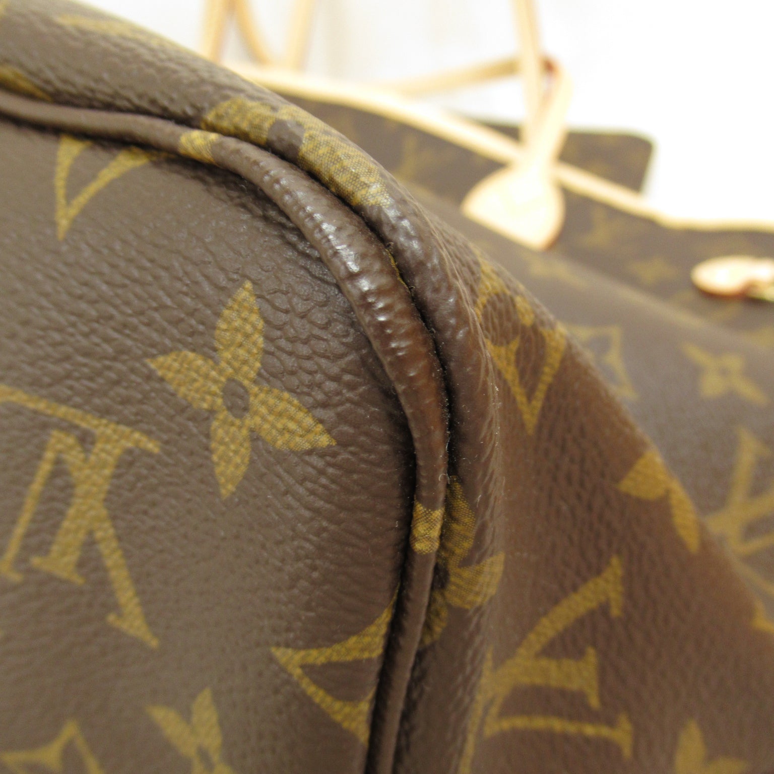LOUIS VUITTON Monogram Neverfull MM手挽袋/肩背袋啡色