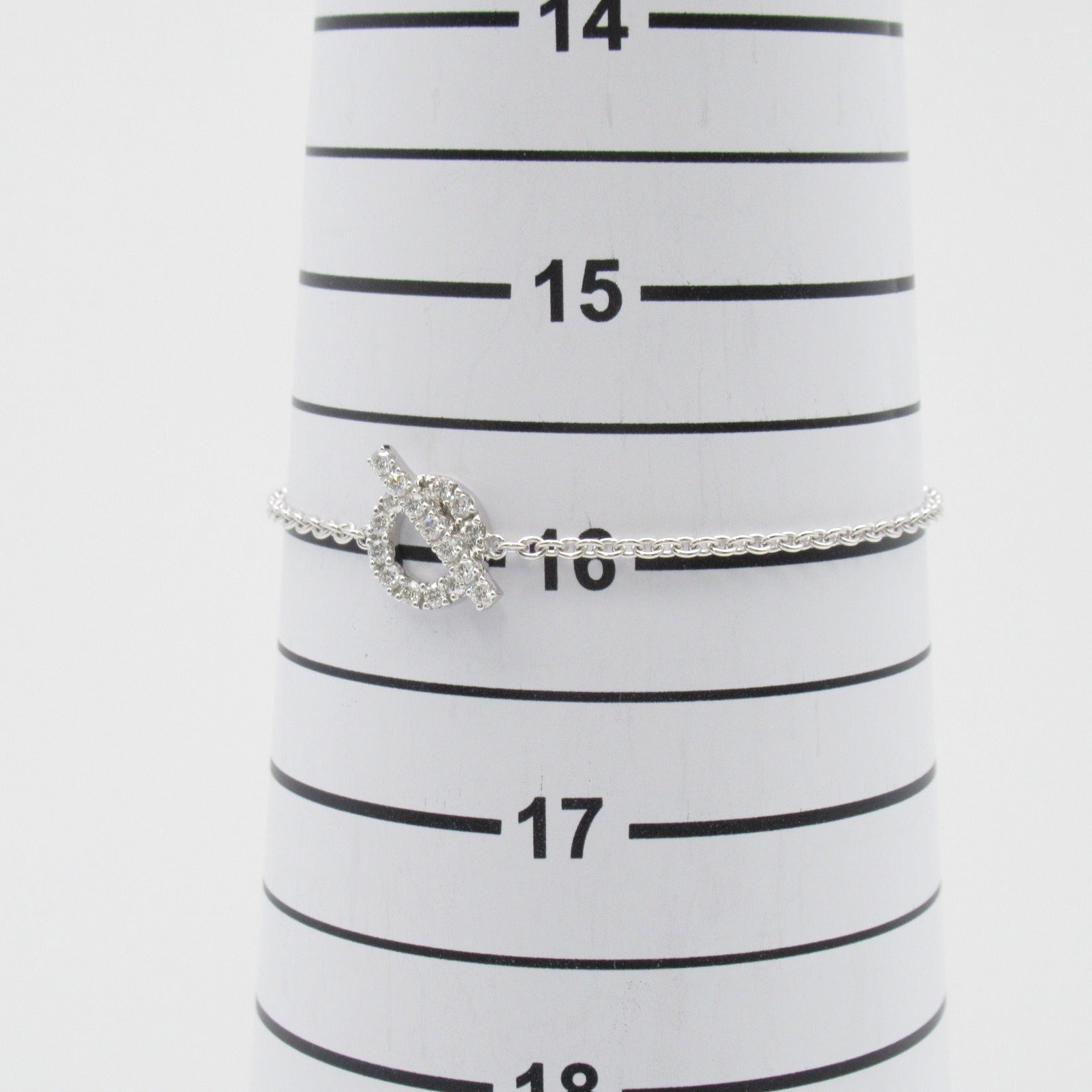 HERMES 【激減優惠】18K白金Finesse ST Diamond Bracelet 0.55ct鑽石手鏈