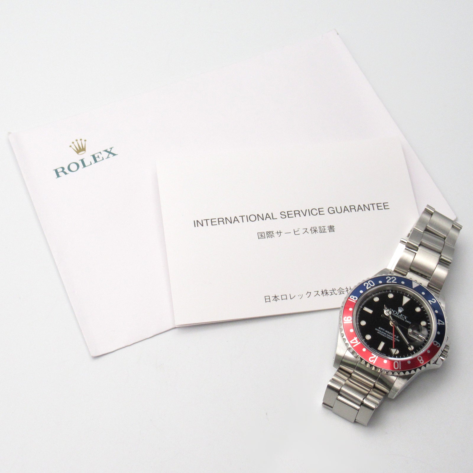 ROLEX GMT MasterⅡ不鏽鋼手錶自動機芯黑色