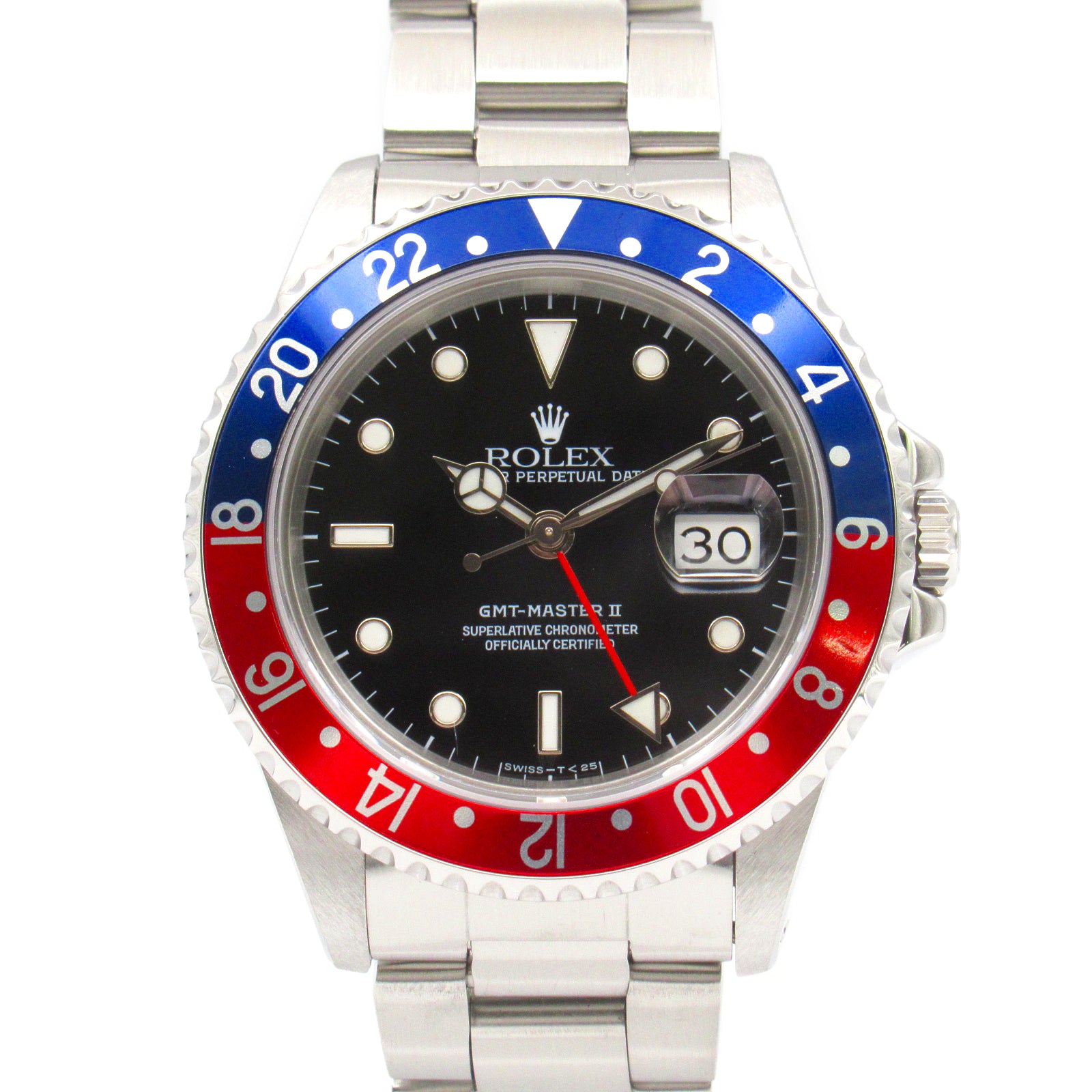 ROLEX GMT MasterⅡ不鏽鋼手錶自動機芯黑色