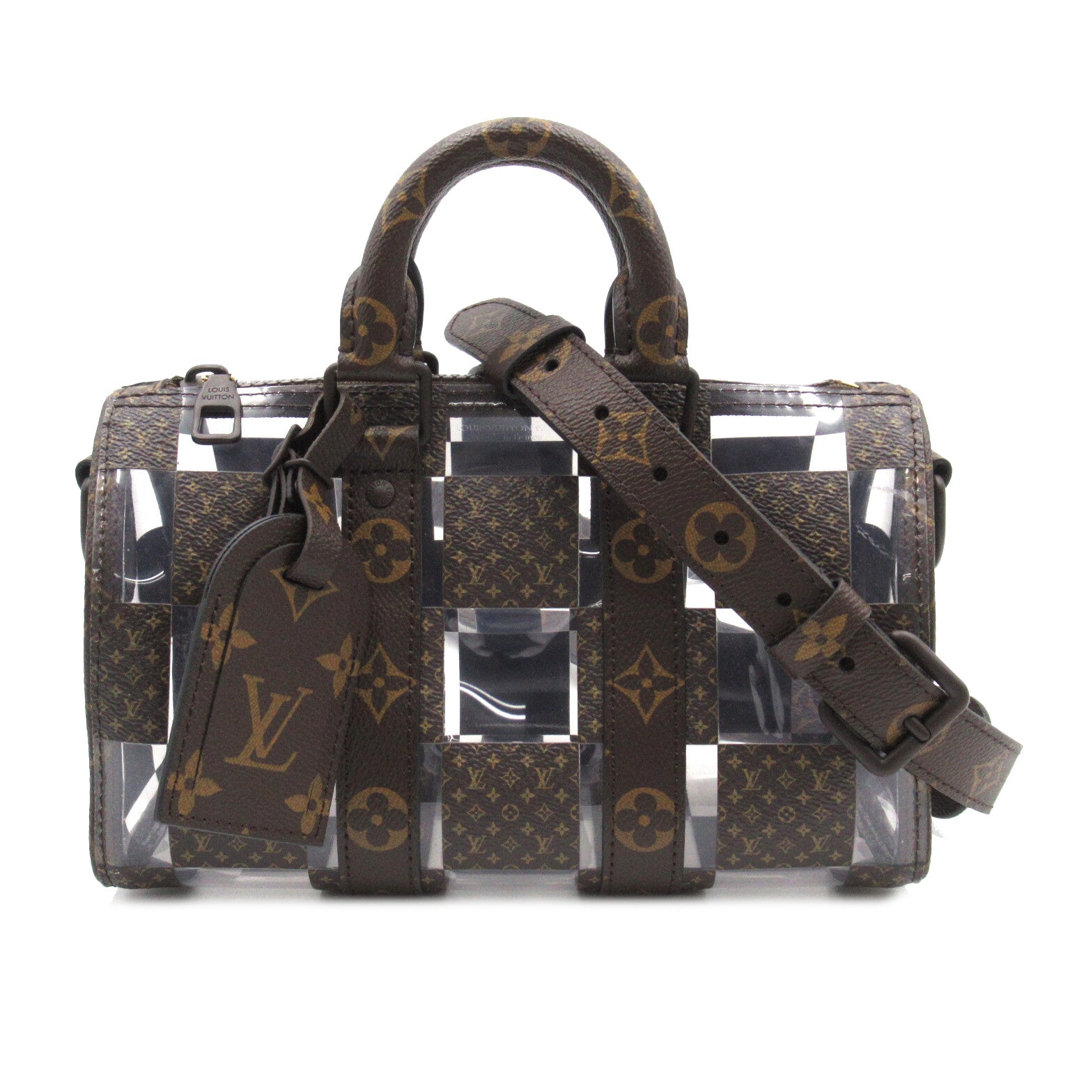 LOUIS VUITTON Monogram Chess Keepall Bandouliere 25手挽肩背兩用袋啡色