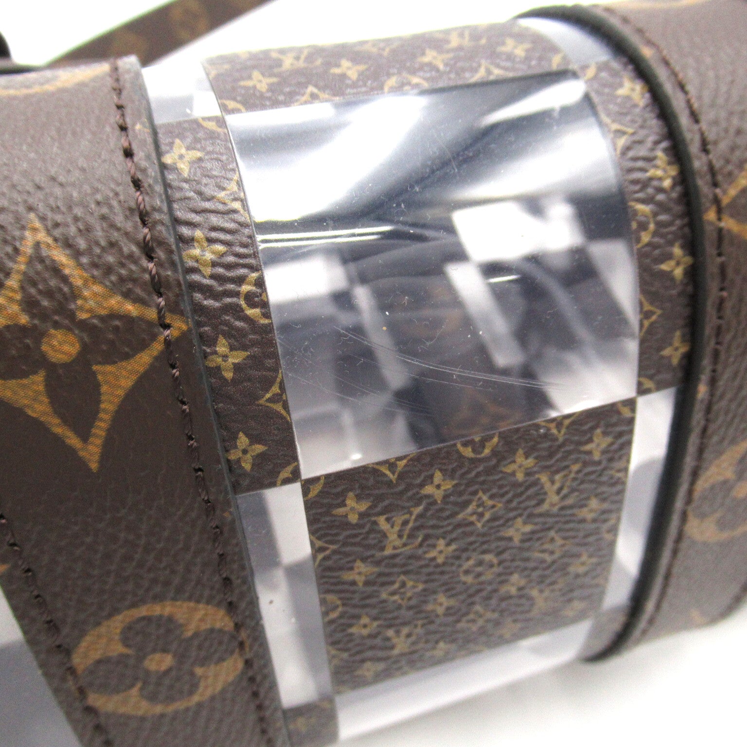 LOUIS VUITTON Monogram Chess Keepall Bandouliere 25手挽肩背兩用袋啡色