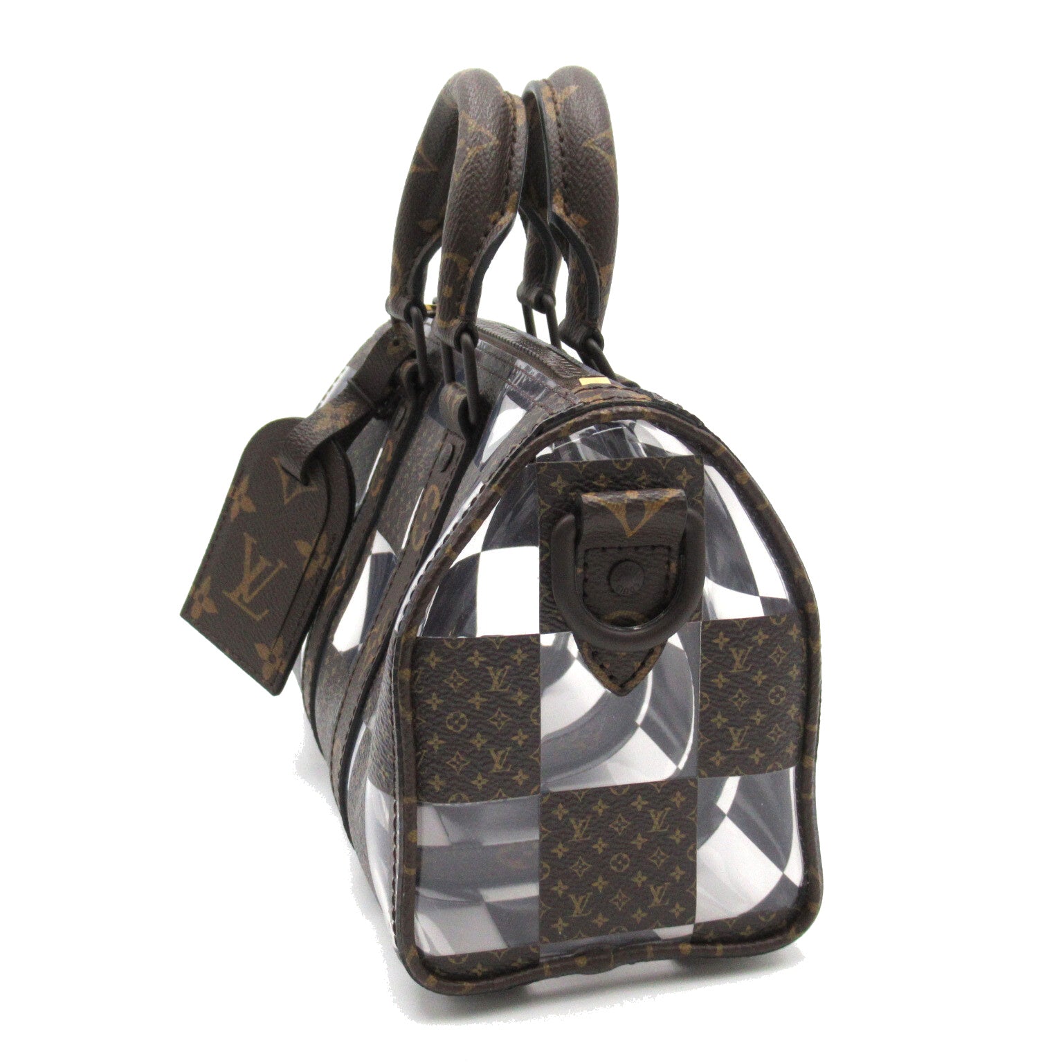 LOUIS VUITTON Monogram Chess Keepall Bandouliere 25手挽肩背兩用袋啡色