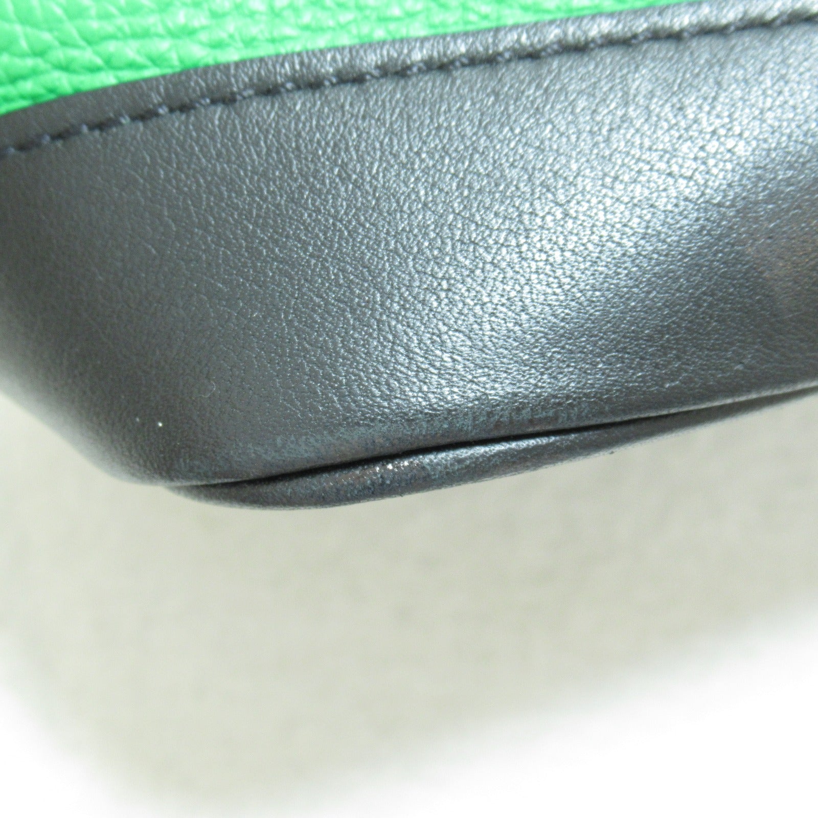 LOUIS VUITTON 【激減優惠】牛皮皮革Cruiser GM銀扣手挽肩背兩用袋綠色/黑色