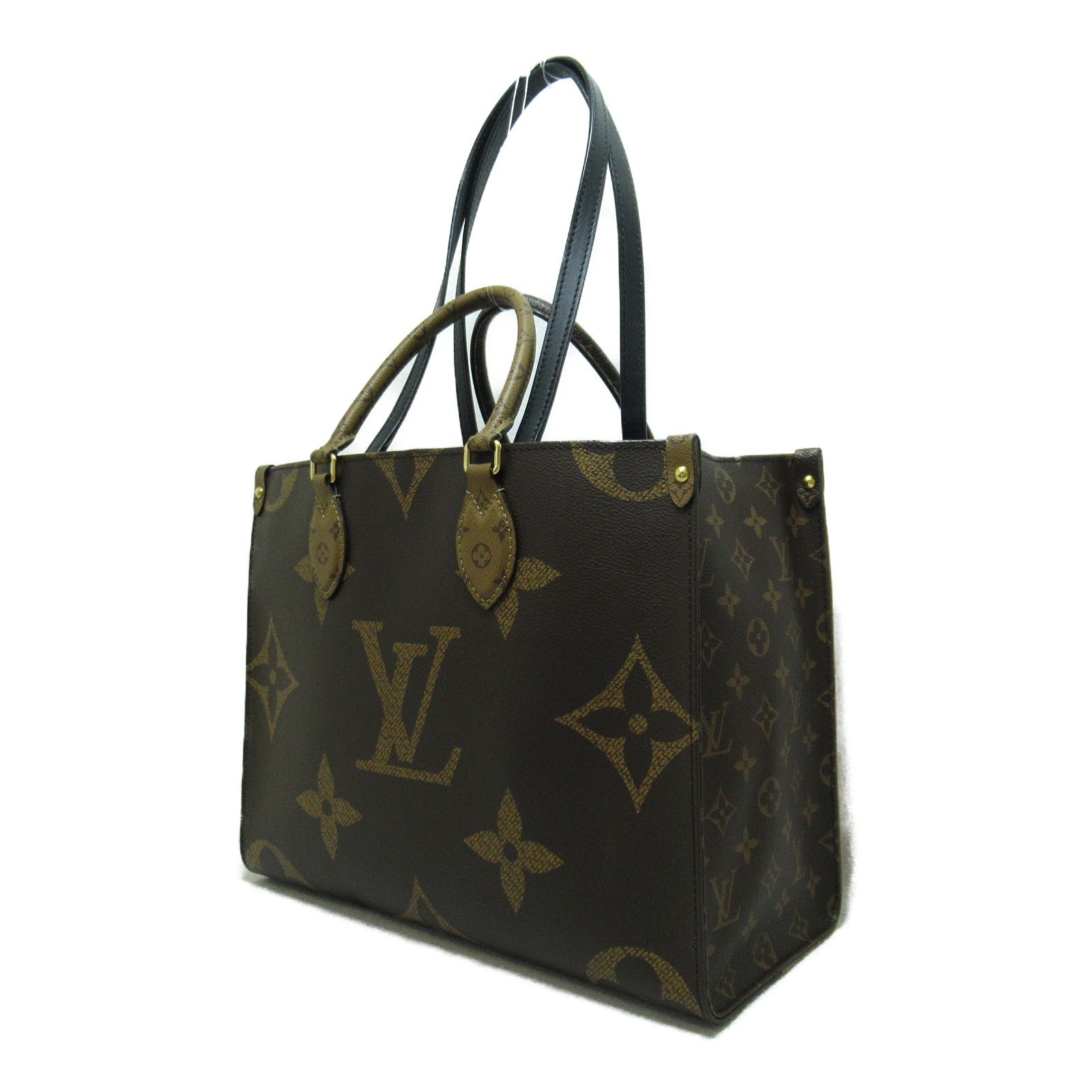 LOUIS VUITTON Monogram Reverse OnTheGo MM Tote Bag 手挽袋金扣手挽袋啡色