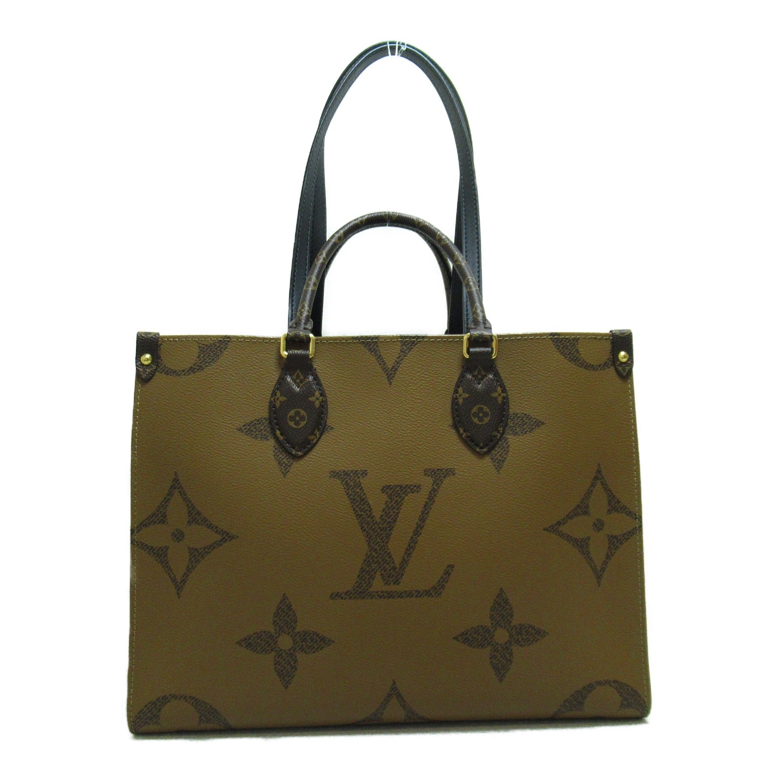 LOUIS VUITTON Monogram Reverse OnTheGo MM Tote Bag 手挽袋金扣手挽袋啡色