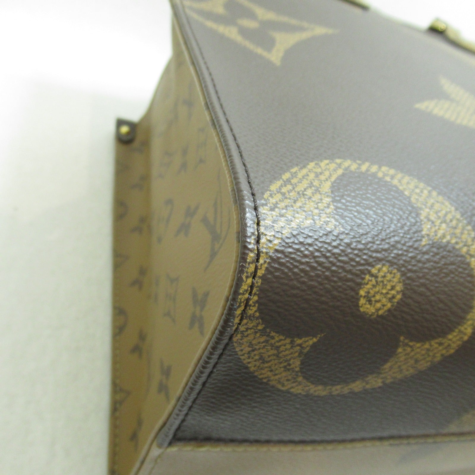 LOUIS VUITTON Monogram Reverse OnTheGo MM Tote Bag 手挽袋金扣手挽袋啡色