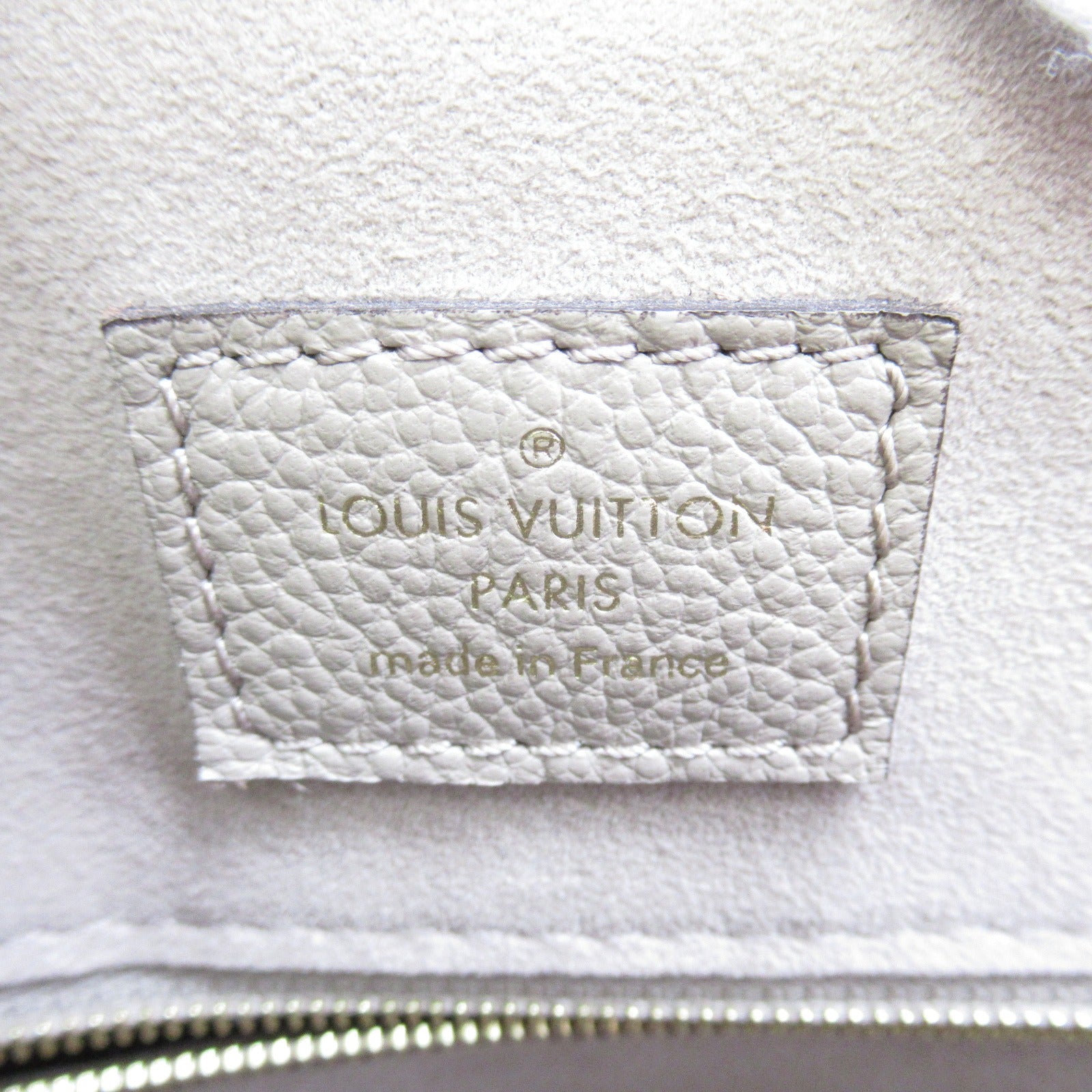 LOUIS VUITTON Monogram Empreinte Speedy Bandouliere 25金扣手挽肩背兩用袋米色