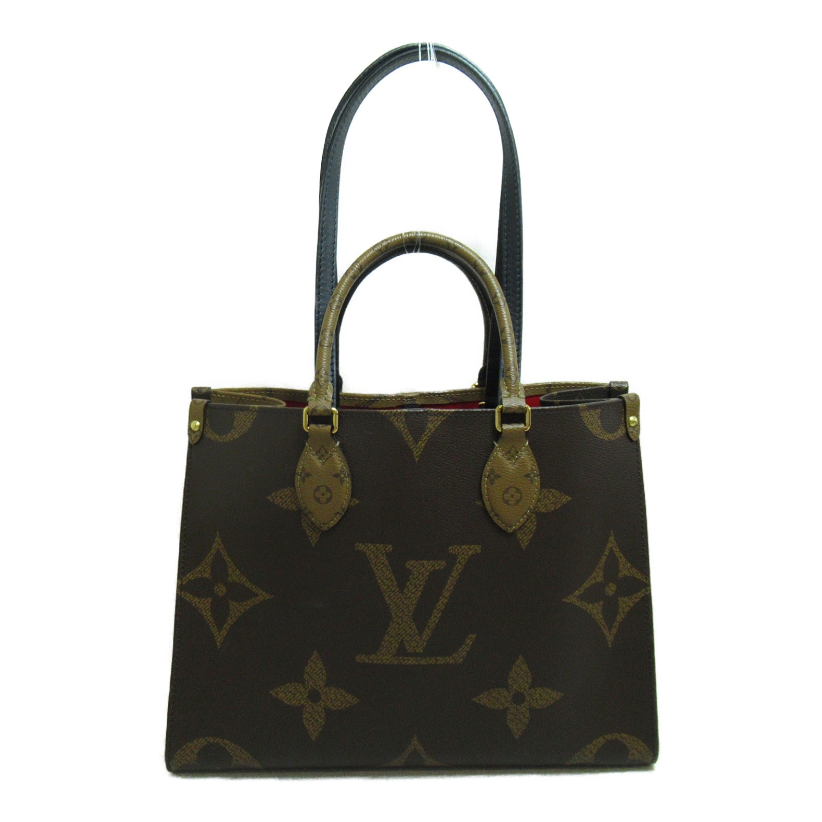 LOUIS VUITTON 【激減優惠】Monogram Giant Reverse OnTheGo MM手挽肩背兩用袋啡色