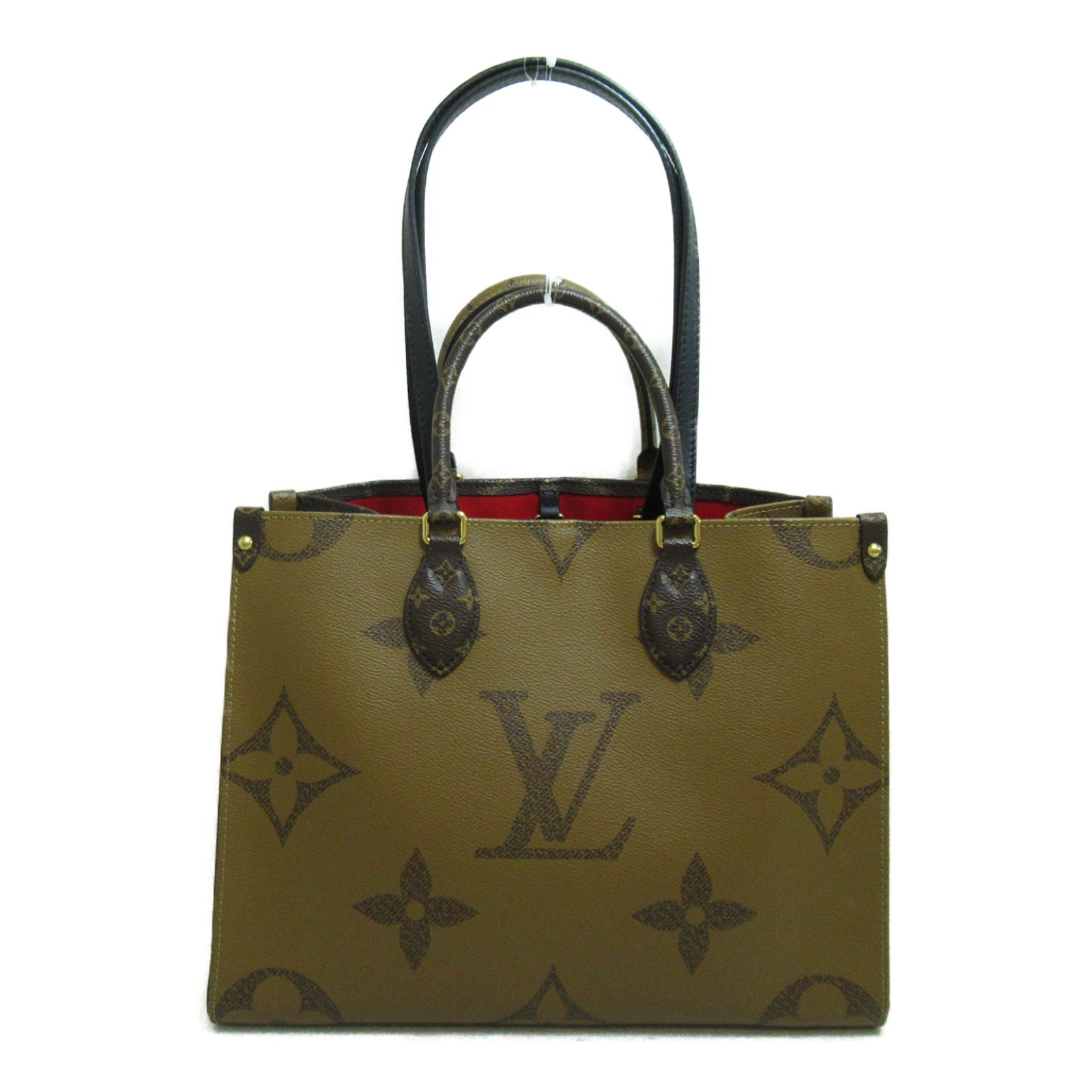 LOUIS VUITTON 【激減優惠】Monogram Giant Reverse OnTheGo MM手挽肩背兩用袋啡色