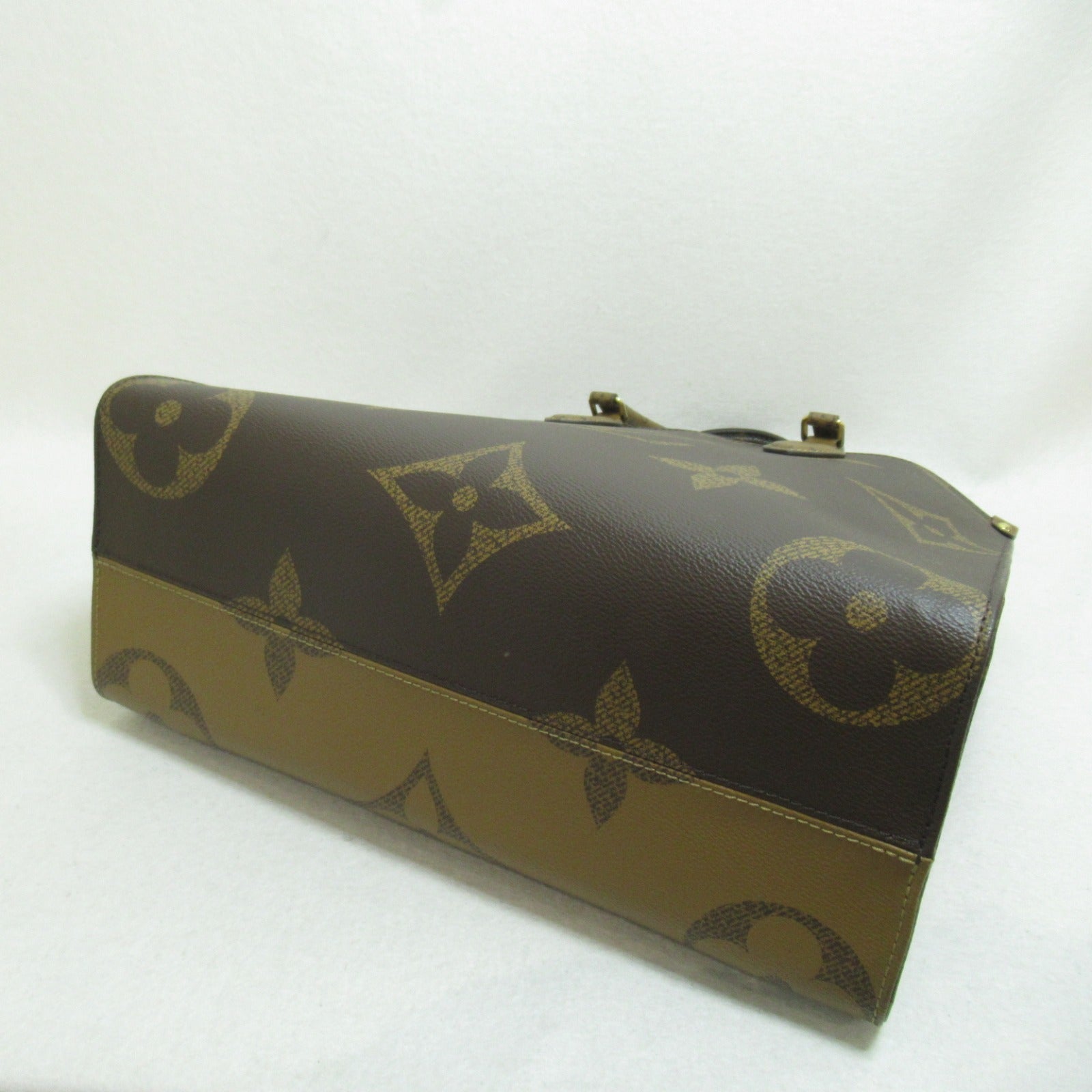 LOUIS VUITTON 【激減優惠】Monogram Giant Reverse OnTheGo MM手挽肩背兩用袋啡色