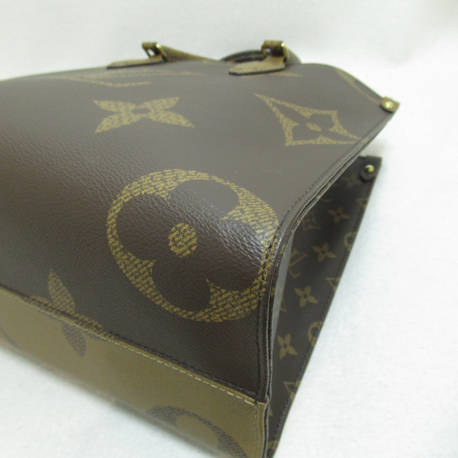 LOUIS VUITTON 【激減優惠】Monogram Giant Reverse OnTheGo MM手挽肩背兩用袋啡色