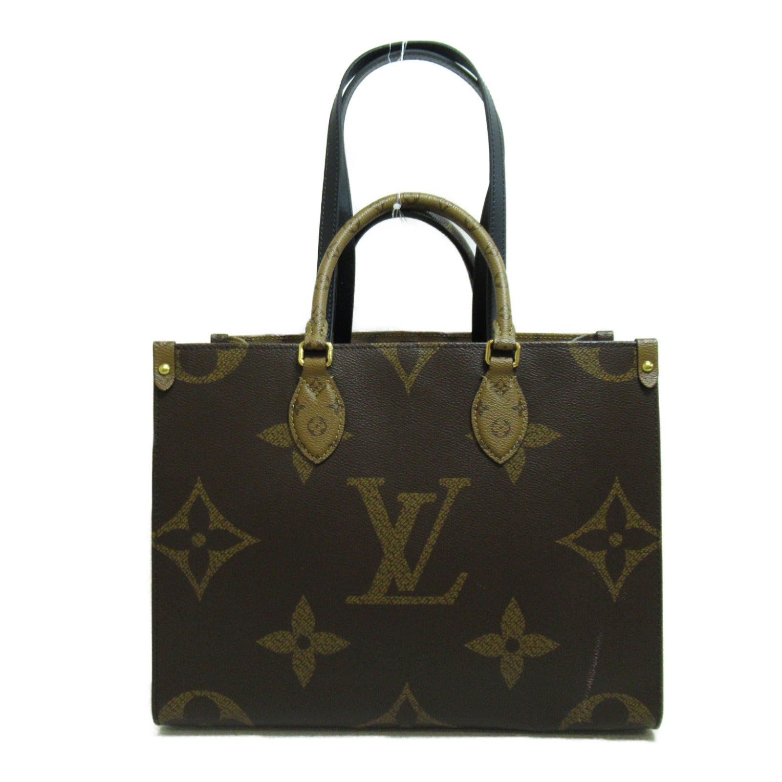 LOUIS VUITTON Monogram Giant/Reverse OnTheGo MM金扣手挽肩背兩用袋啡色