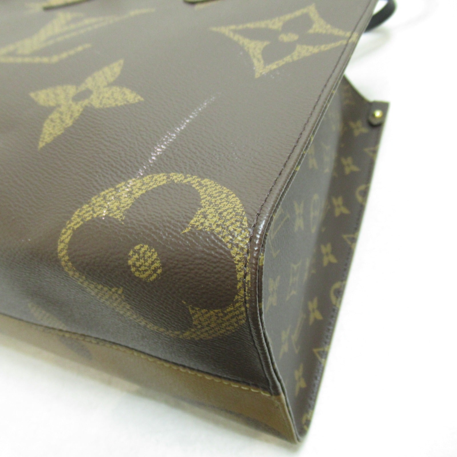 LOUIS VUITTON Monogram Giant/Reverse OnTheGo MM金扣手挽肩背兩用袋啡色