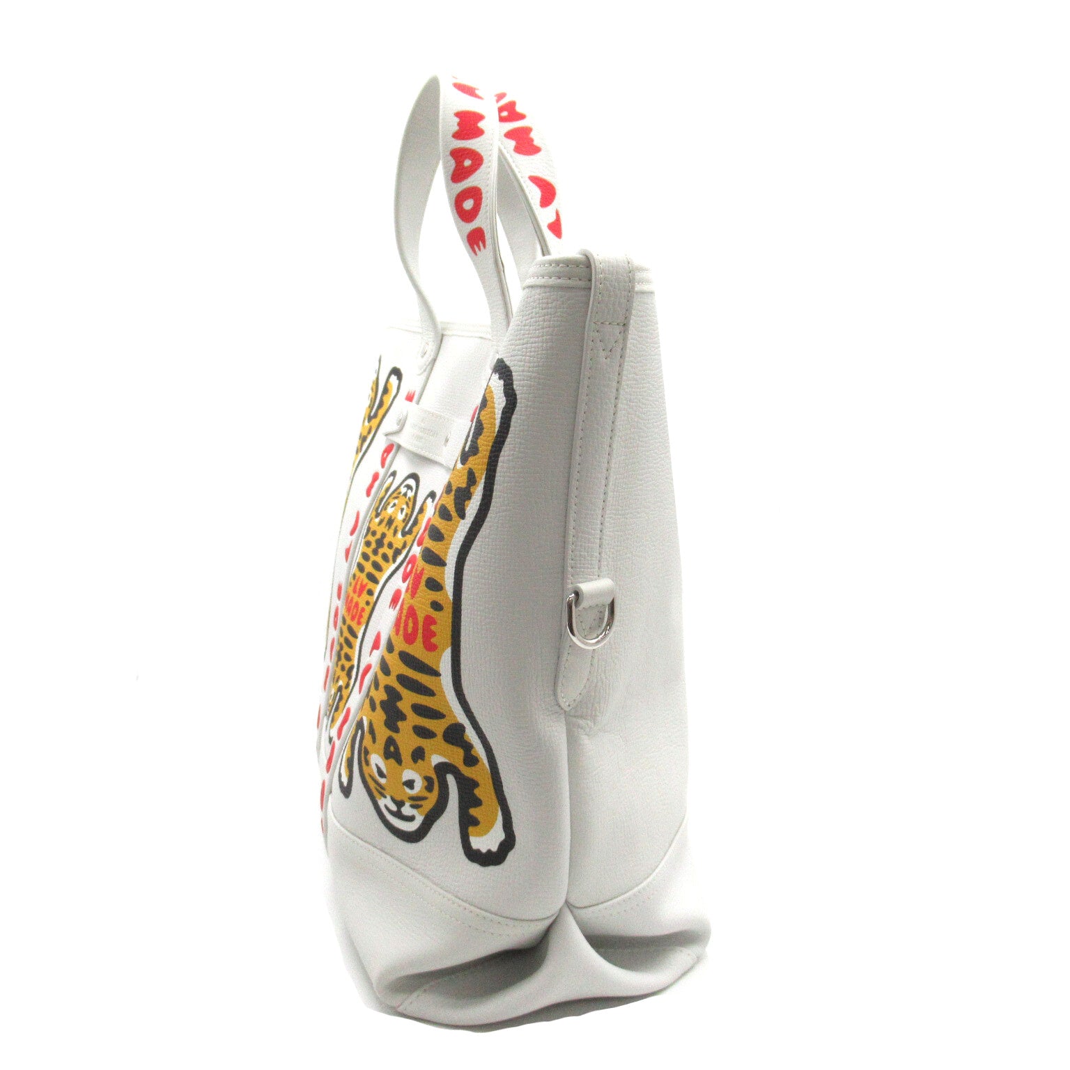 LOUIS VUITTON 皮革NIGO Tote Journey銀扣手挽肩背兩用袋白色