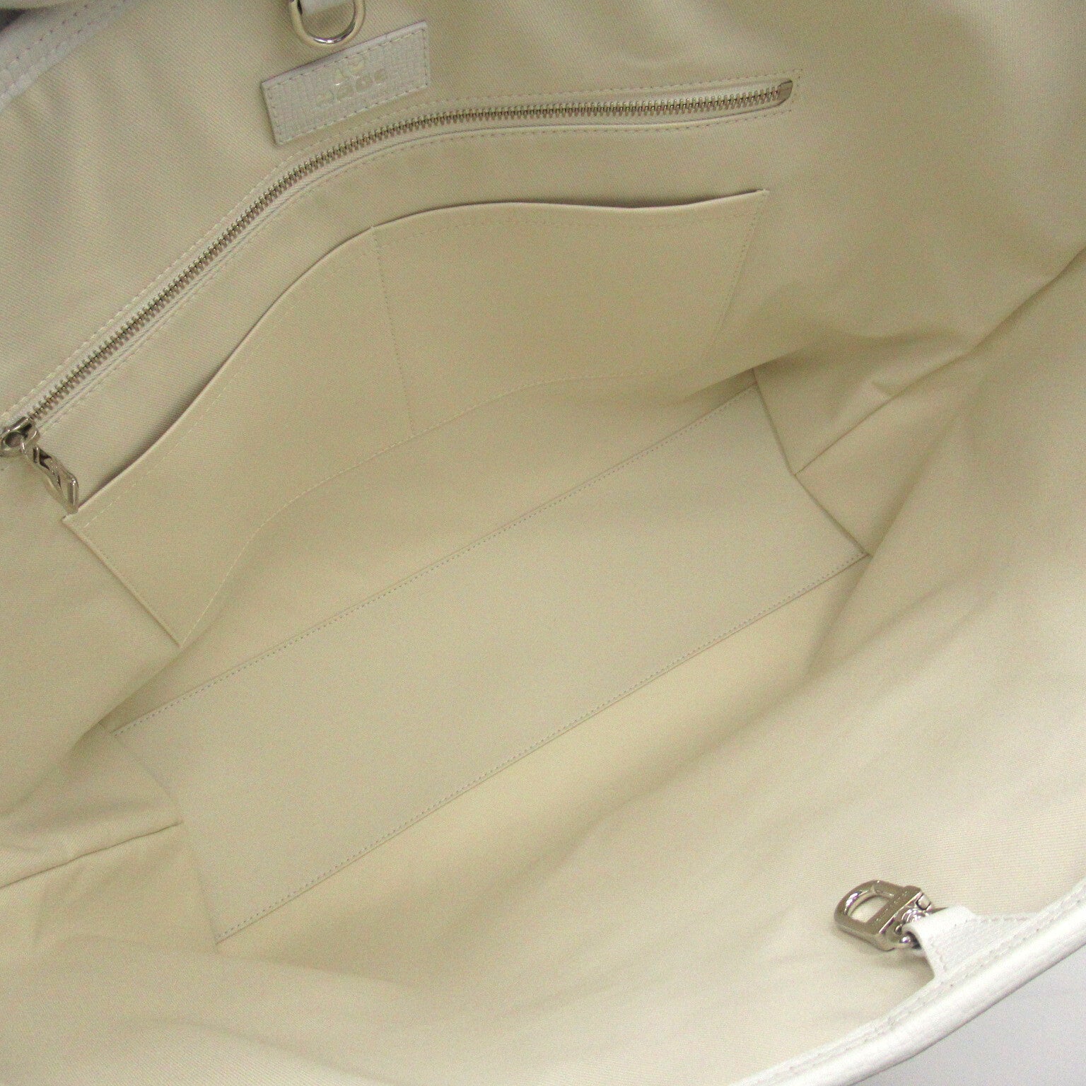 LOUIS VUITTON 皮革NIGO Tote Journey銀扣手挽肩背兩用袋白色