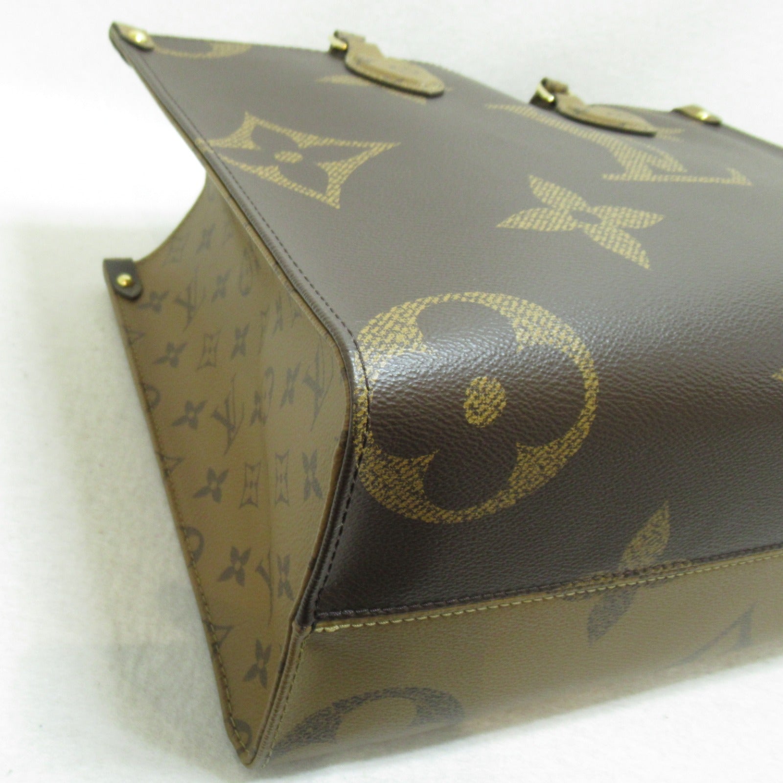 LOUIS VUITTON 【激減優惠】Monogram OnTheGo MM Tote Bag金扣手挽肩背兩用袋啡色