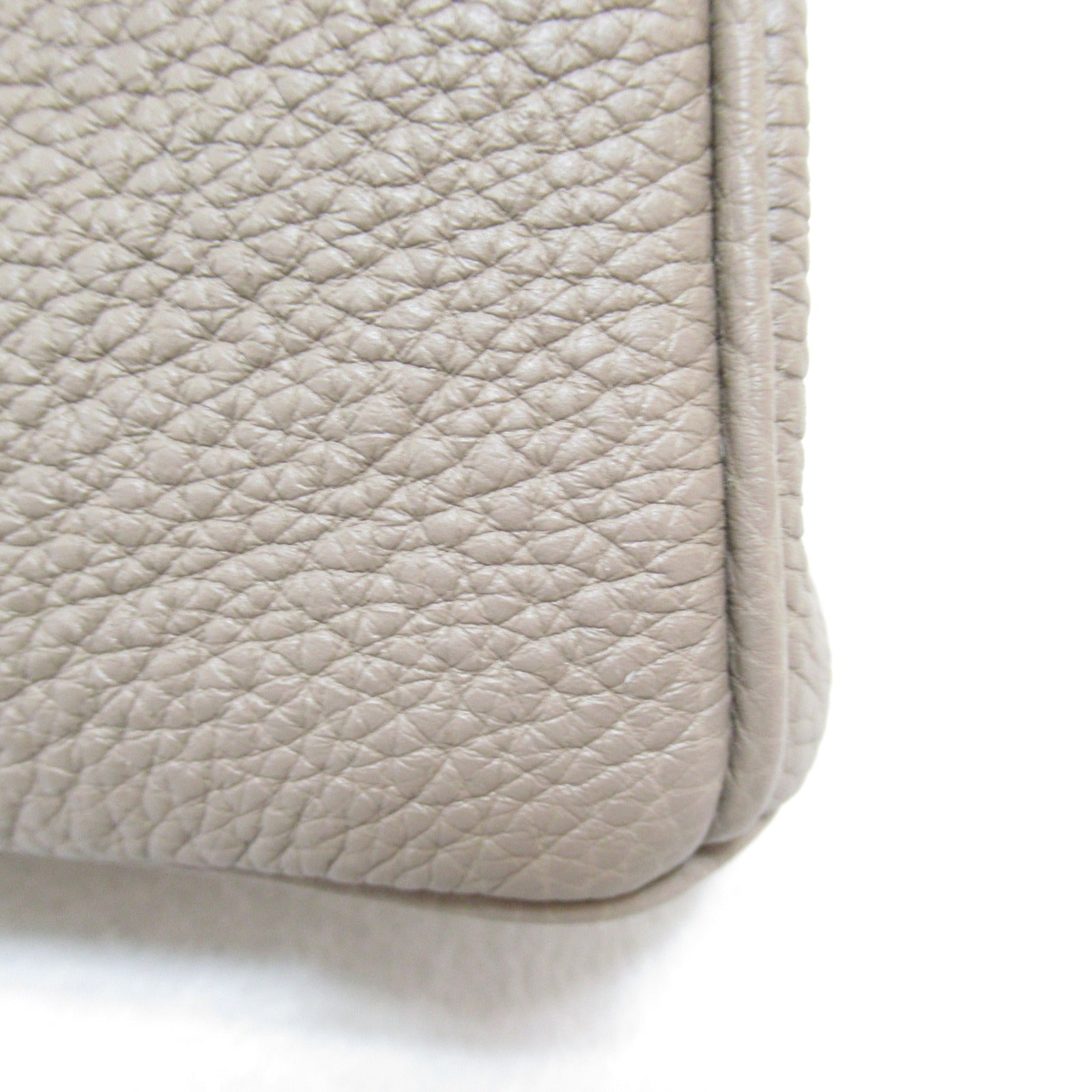 HERMES Togo皮革Birkin 25銀扣手挽袋灰色