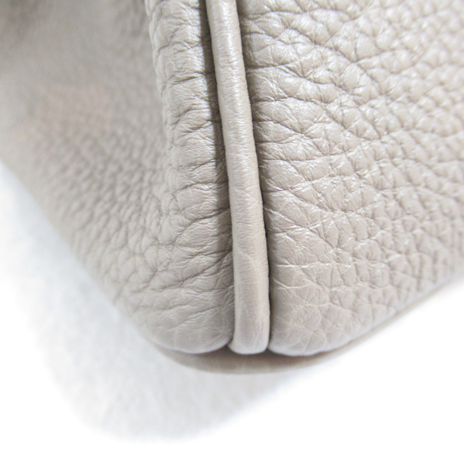 HERMES Togo皮革Birkin 25銀扣手挽袋灰色