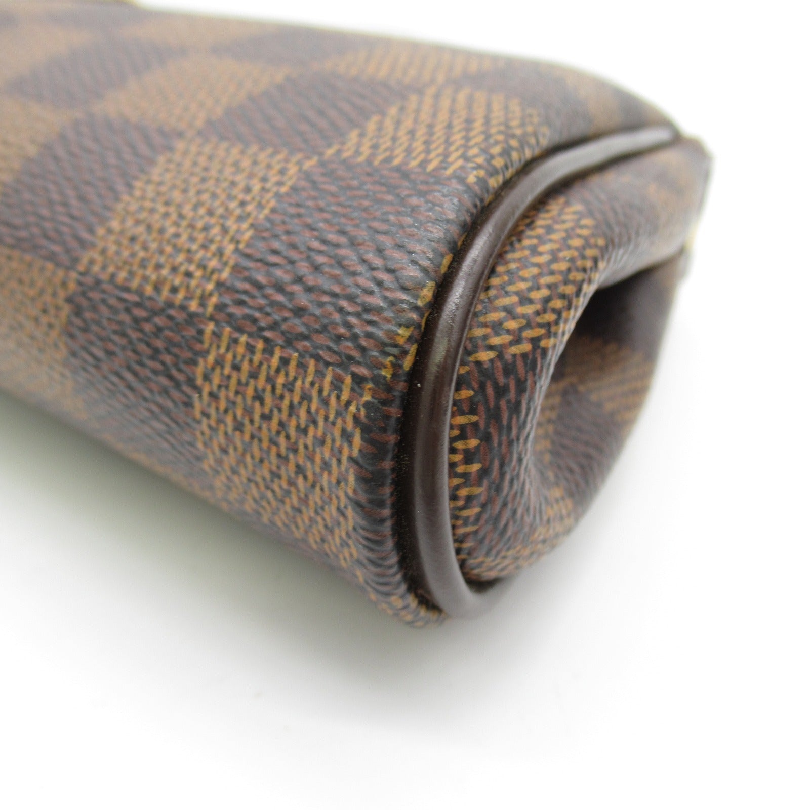 LOUIS VUITTON Damier Eva金扣手挽肩背兩用袋啡色