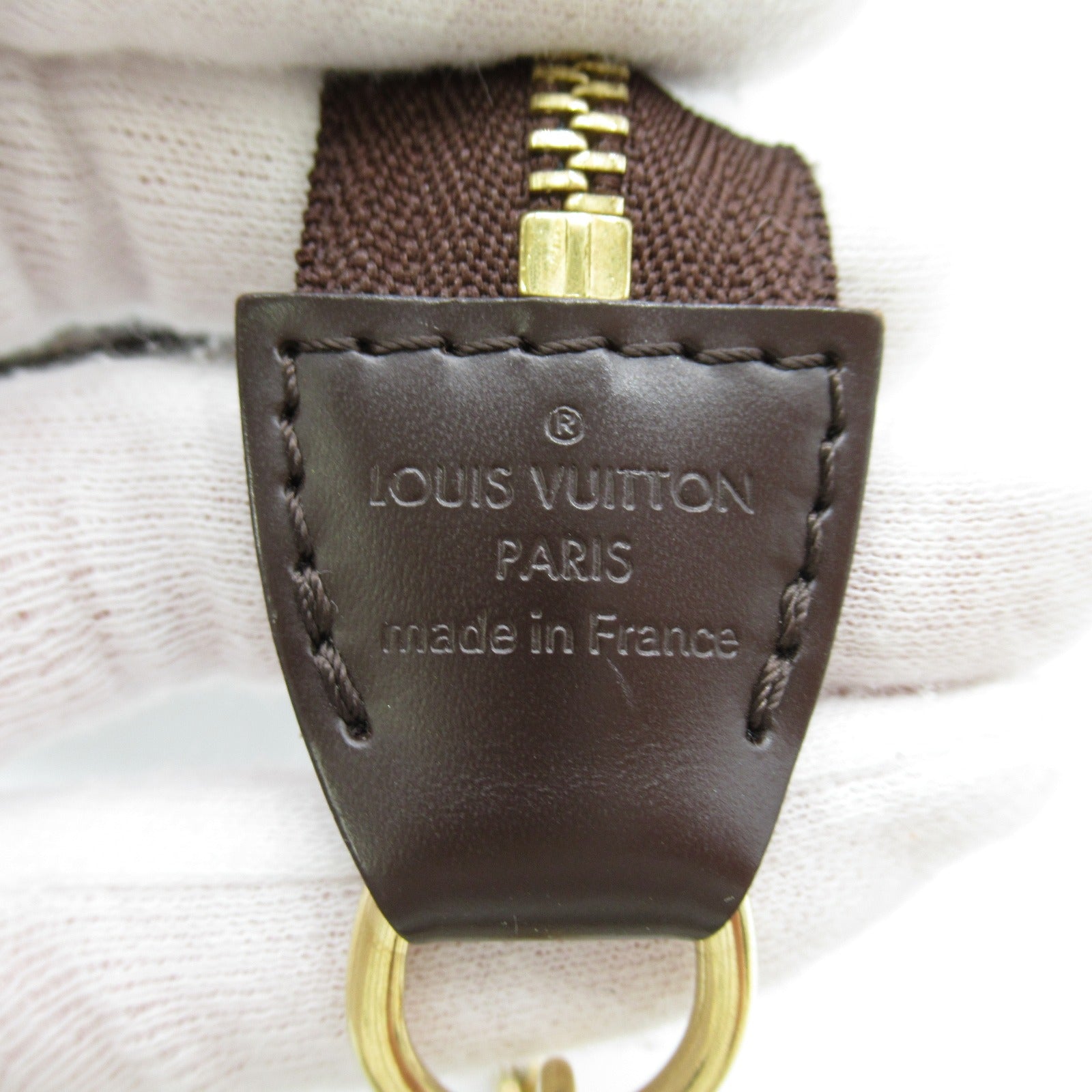 LOUIS VUITTON Damier Eva金扣手挽肩背兩用袋啡色