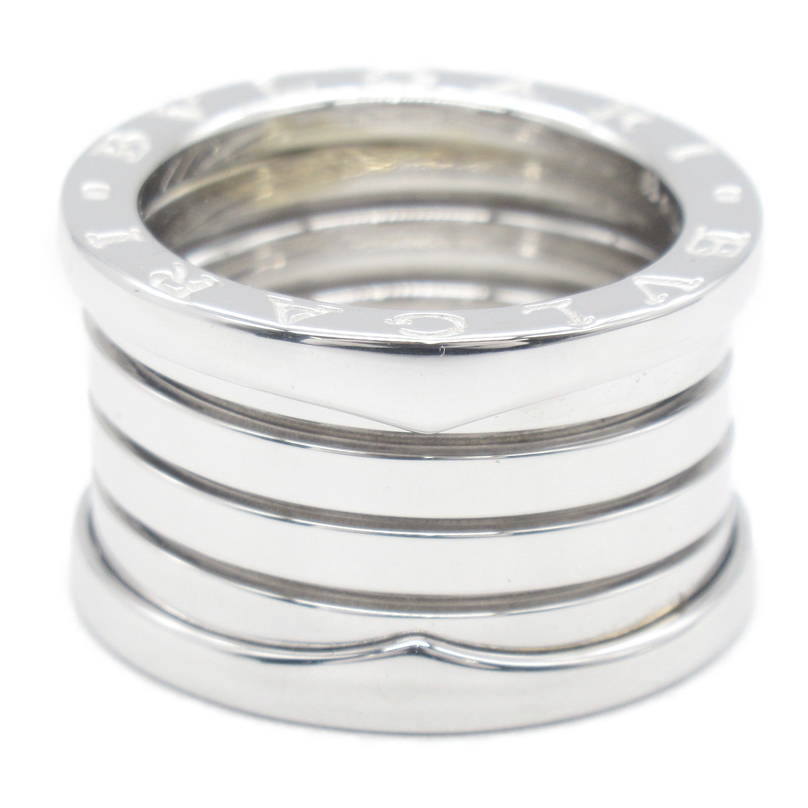 BVLGARI 18K白金B-zero1 5 Band Ring戒指Bvlgari#51/JP#10/US#5.25