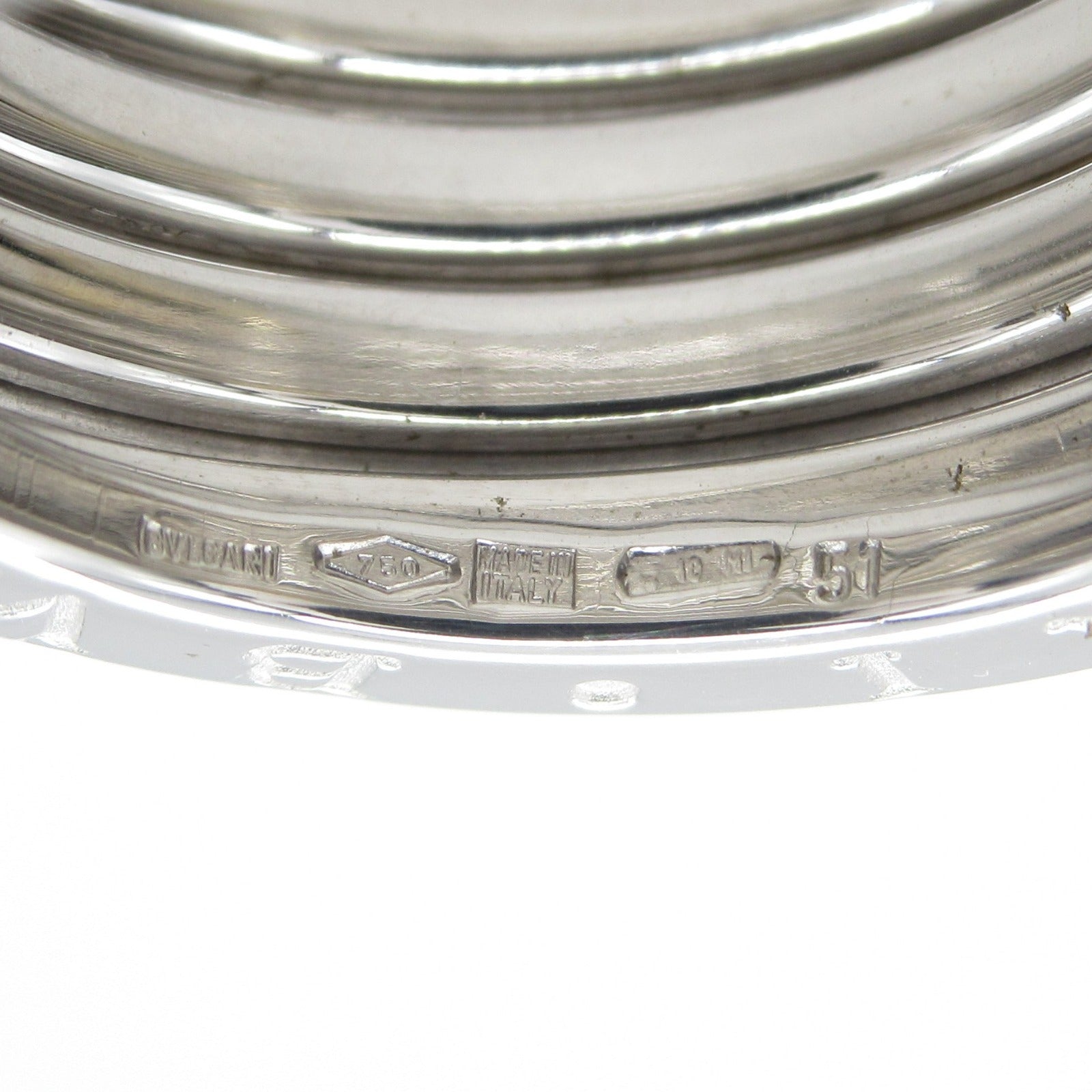 BVLGARI 18K白金B-zero1 5 Band Ring戒指Bvlgari#51/JP#10/US#5.25