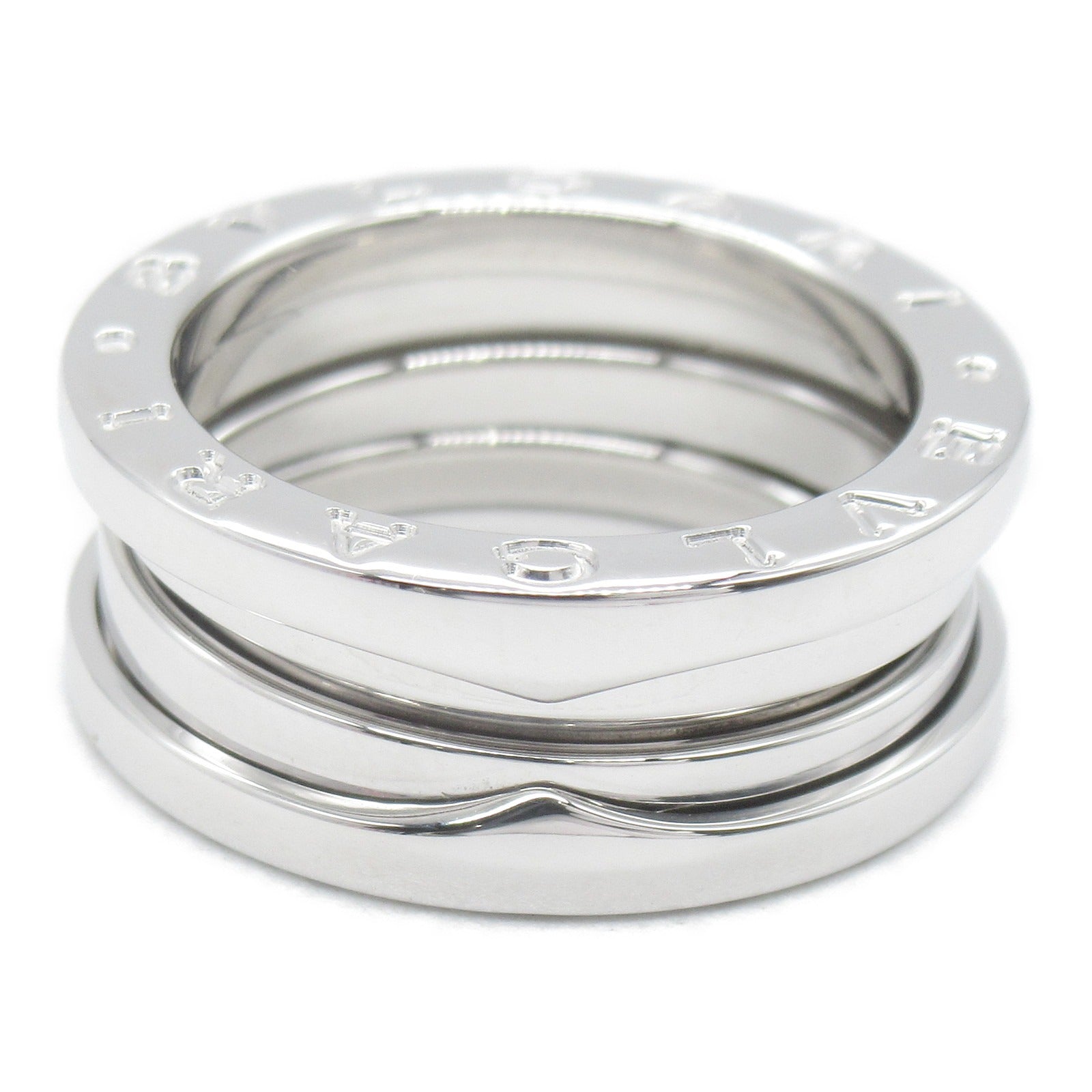 BVLGARI 18K白金B-zero1 3 Band Ring戒指Bvlgari#50/US#5