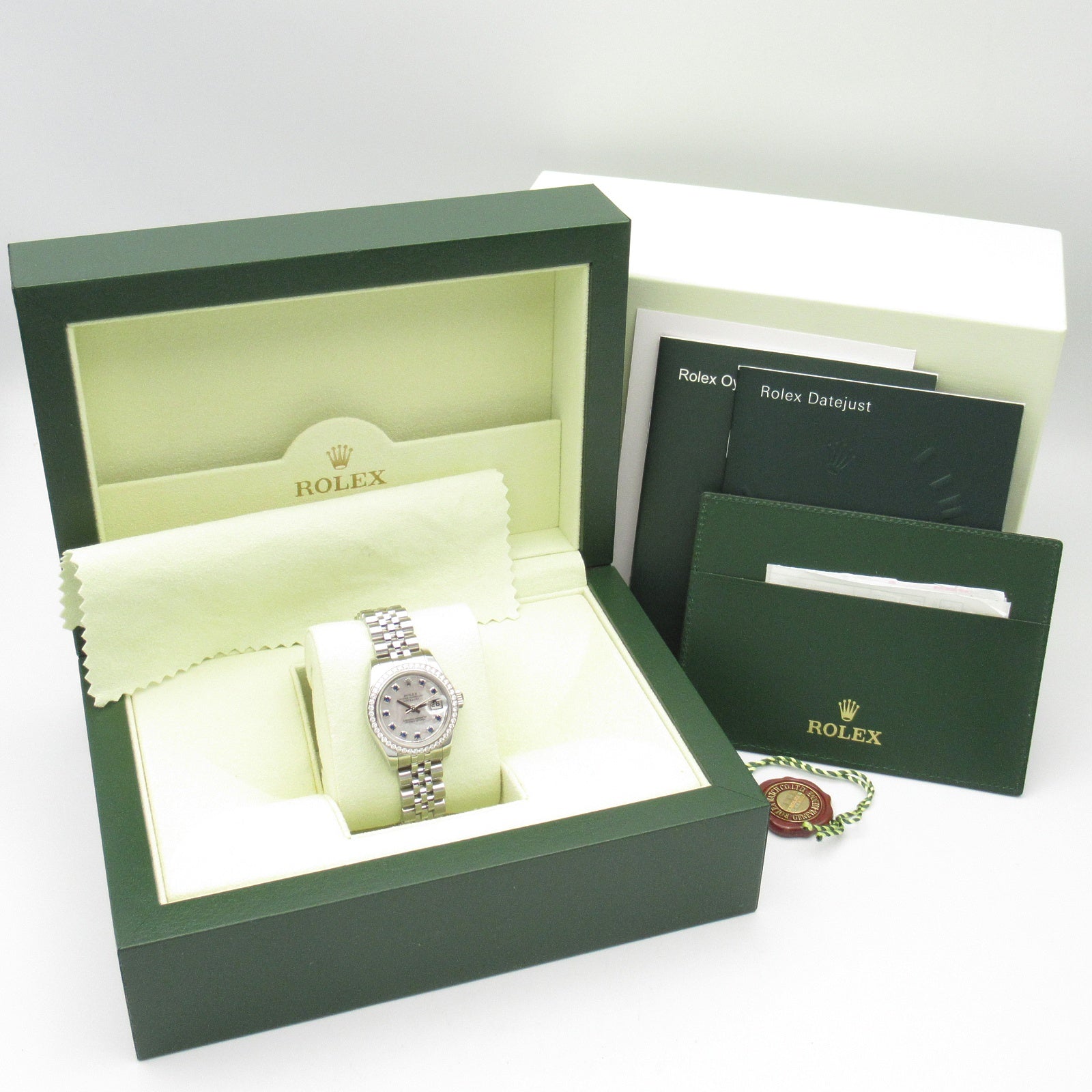 ROLEX Datejust 10P Sapphire Random Wrist Watch 179384