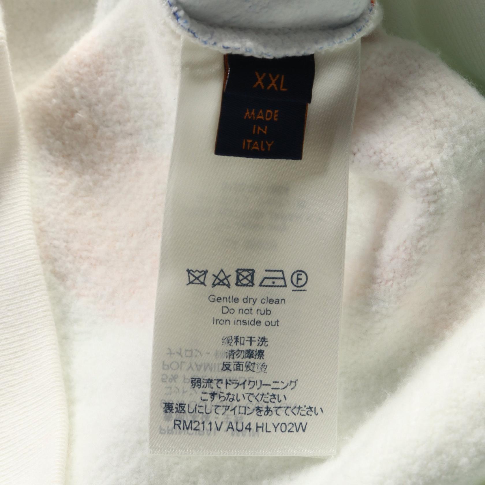 LOUIS VUITTON Cotton/Polyamide Watercolor Giant Monogram sweatshirt XXL Sweatshirt