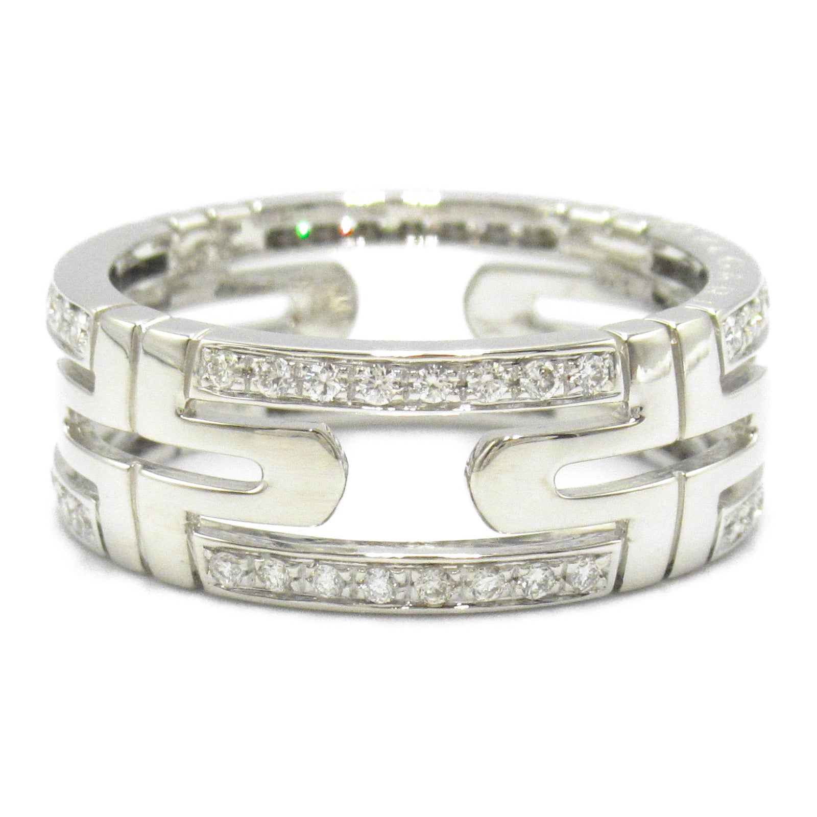 BVLGARI 18K白金Parentesi Diamond Ring鑽石戒指BVLGARI#56/US#7.5