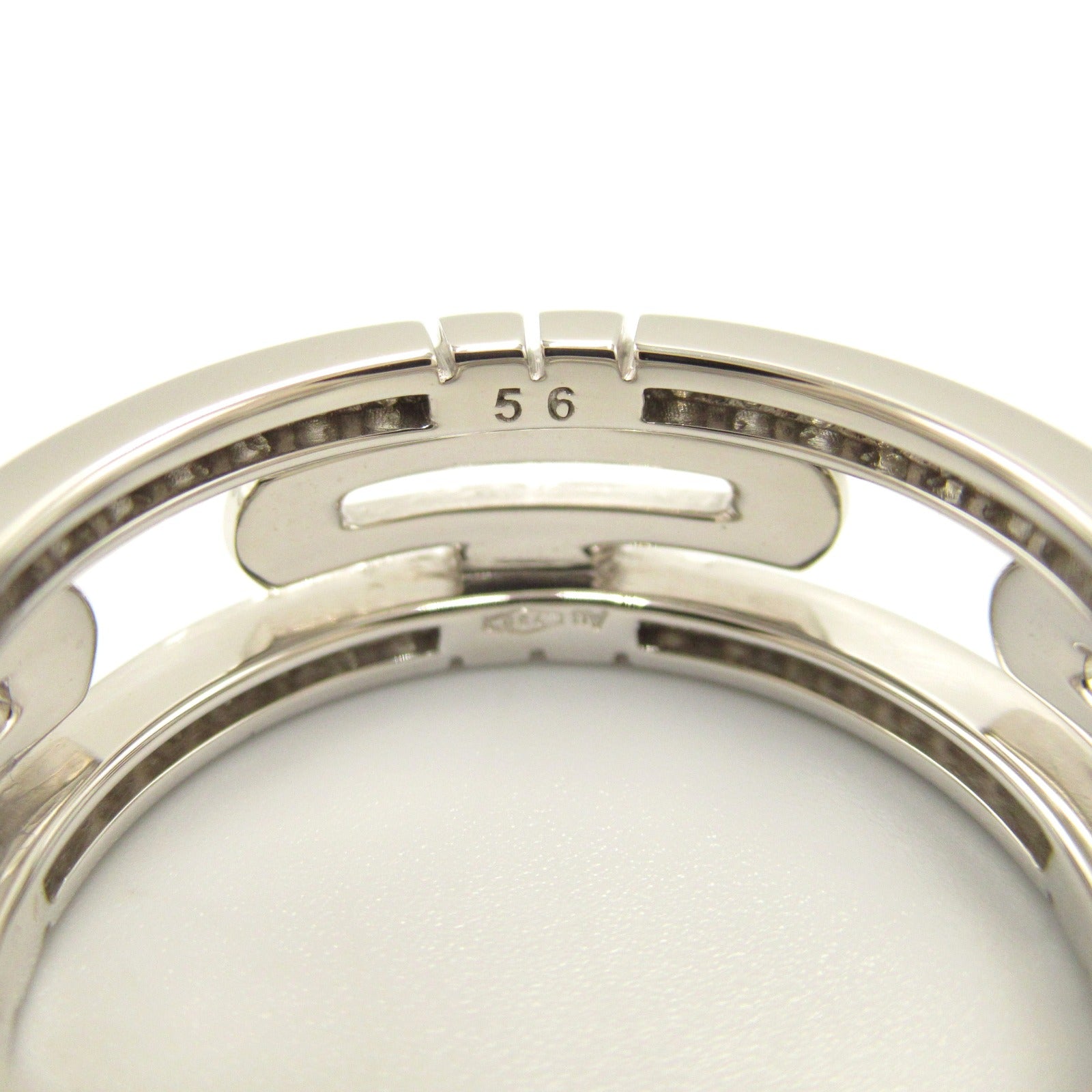 BVLGARI 18K白金Parentesi Diamond Ring鑽石戒指BVLGARI#56/US#7.5